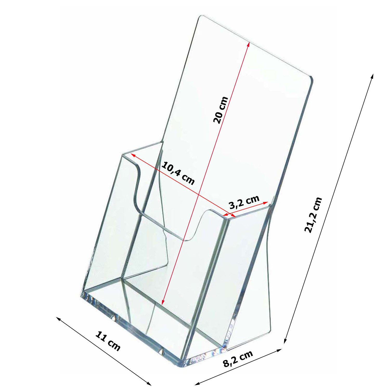 ogoPLUS Zeitungsständer Prospektständer DIN lang Hochformat Prospekthalter günstig online kaufen