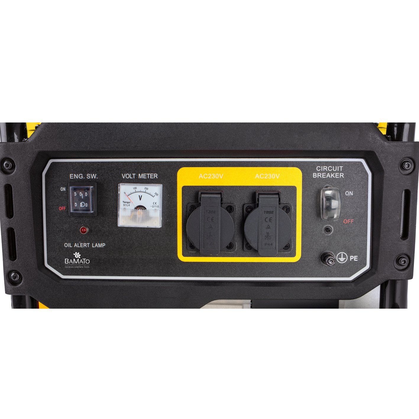 BAMATO Stromerzeuger BGE-2800, 2,8 in kW, (1-tlg), AVR Stromgenerator, Fahrwerk, Transportgriff