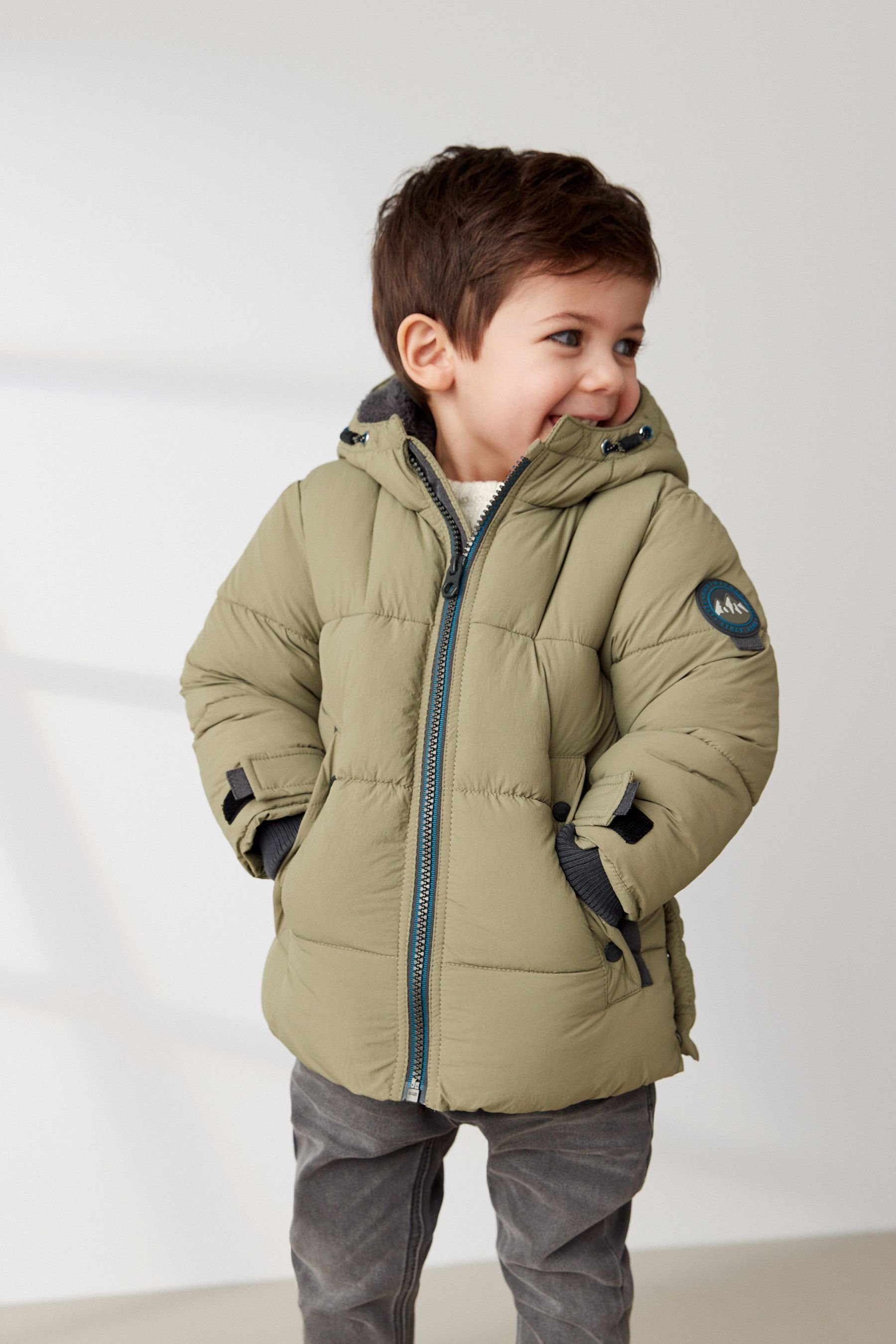 Next Steppjacke Langer wattierter Mantel (1-St)