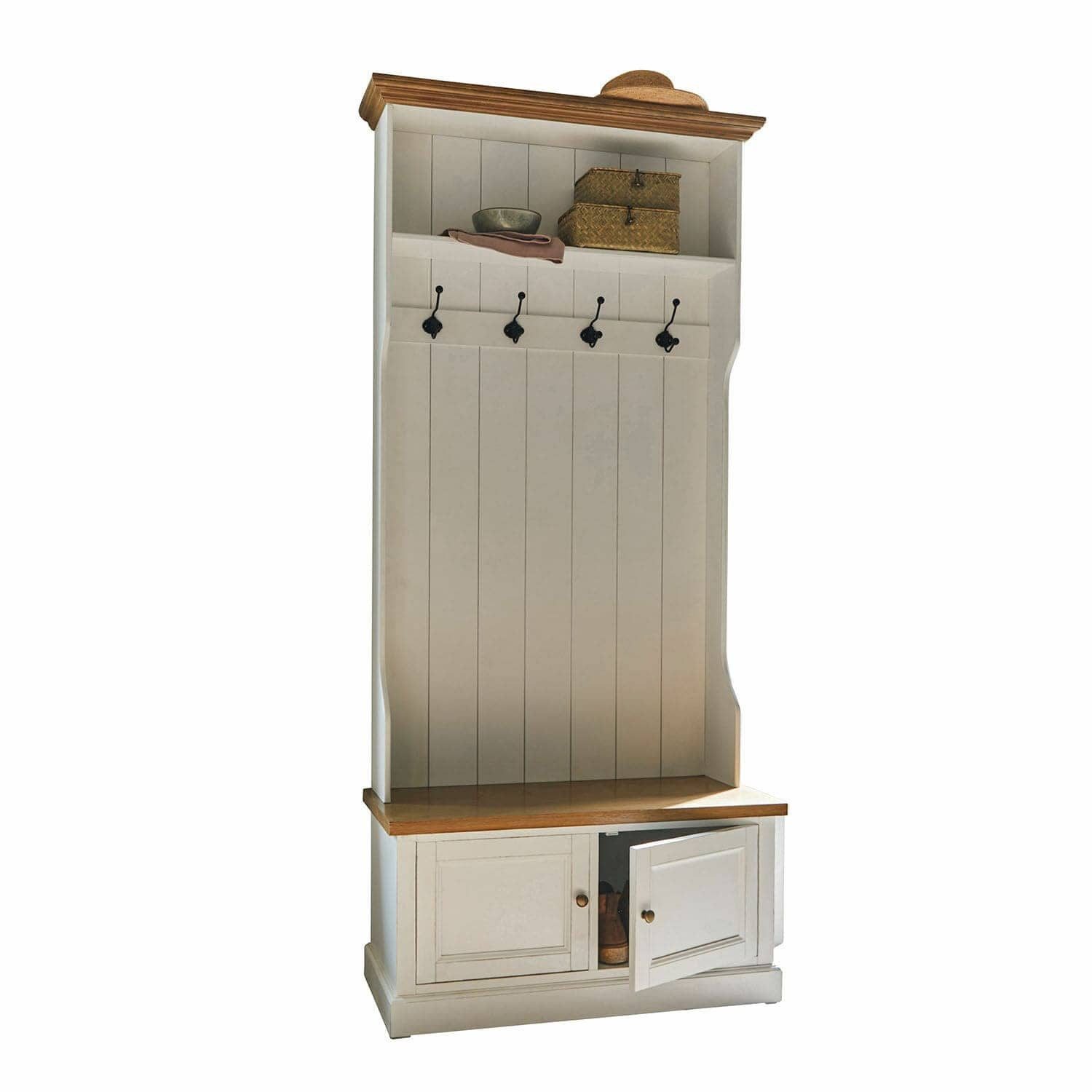 Mirabeau Kleiderständer Garderobe Colchester antikweiß/braun