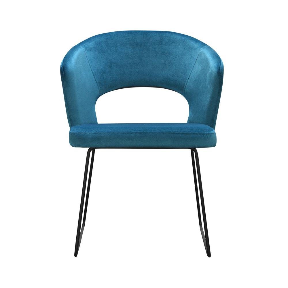 JVmoebel Stuhl, Moderne Lehnstühle Gruppe 8 Stuhl Set Grüne Polster Armlehne Design Garnitur Hellblau