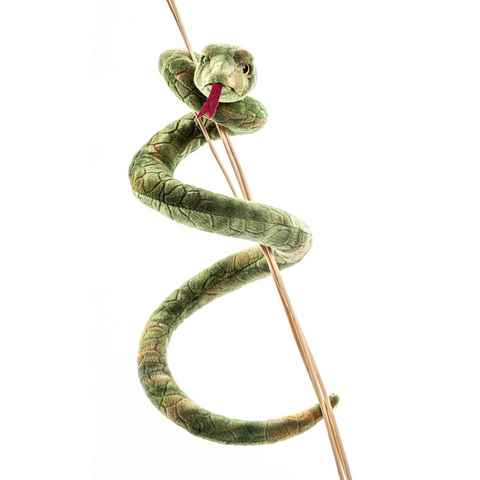 Uni-Toys Kuscheltier Schlange grün - 90 cm (Länge) - Plüsch-Schlange - Plüschtier, zu 100 % recyceltes Füllmaterial
