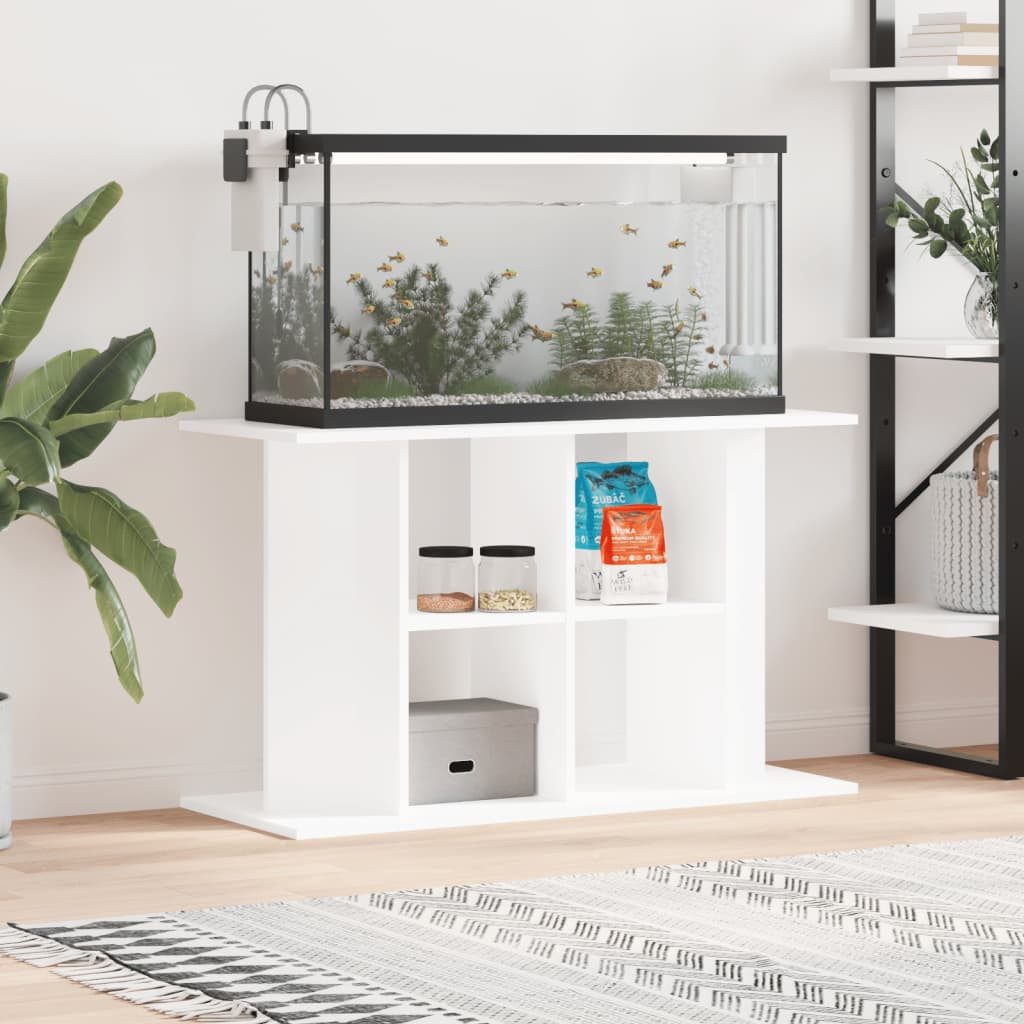 vidaXL Aquariumunterschrank 100 x 40 x 60 cm Aquariumständer Weiß 100x40x60 cm Spanplatte Aquarium