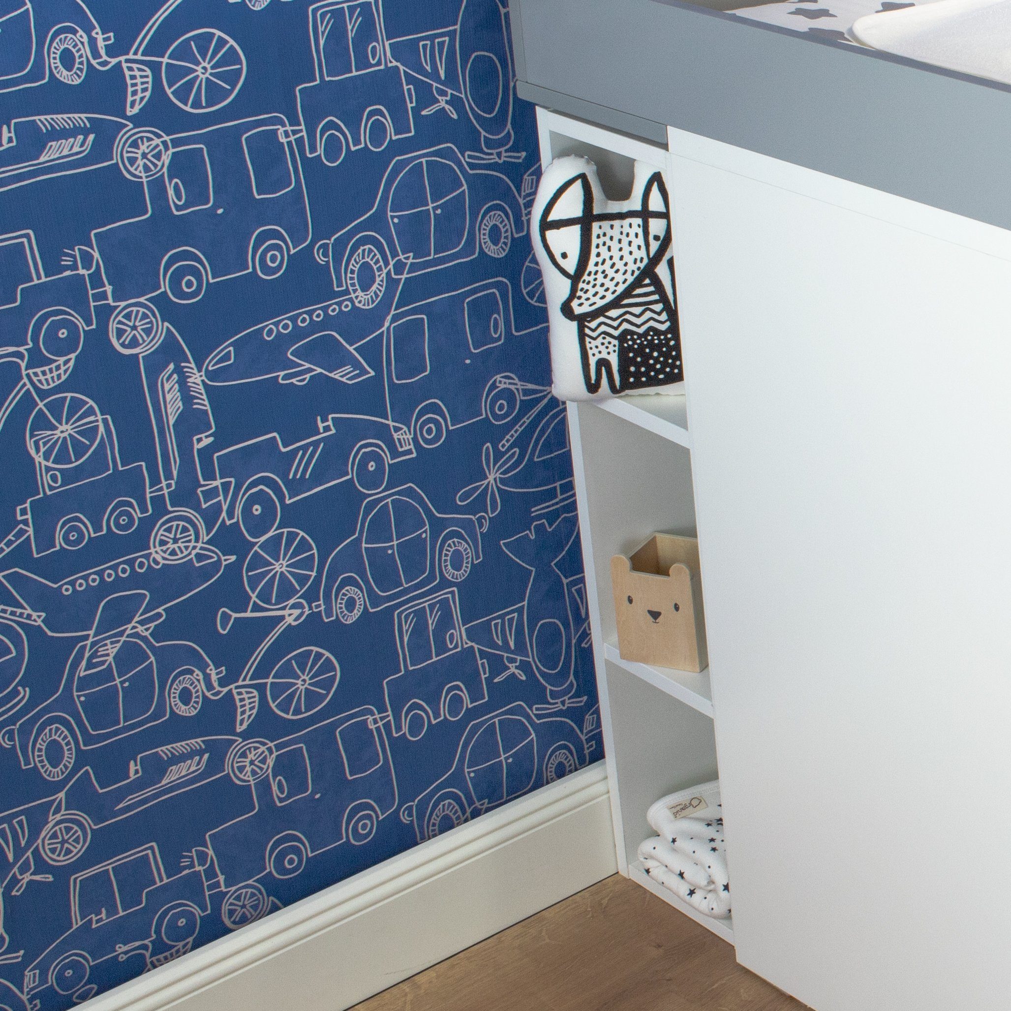 Puckdaddy GmbH Regalelement Max (19x30x97cm) für KEA Malm Kommoden