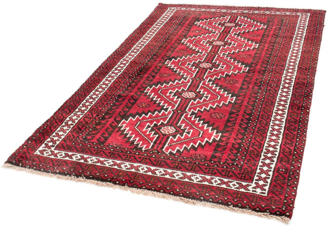 Wollteppich Belutsch Medaillon Rosso 187 x 121 cm, morgenland, rechteckig, Höhe: 8 mm, Handgeknüpft