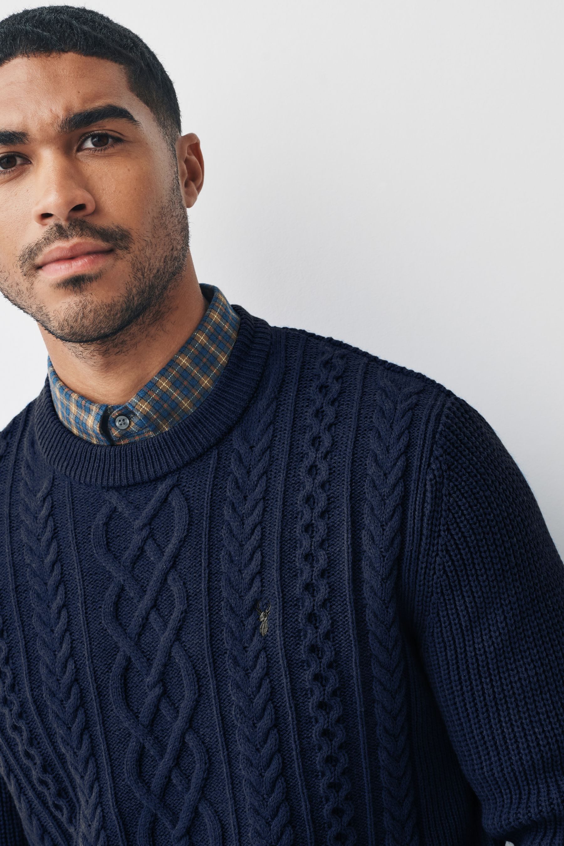 Next 2-in-1-Pullover Regular Fit Pullover mit eingenähtem Kragen (1-tlg)
