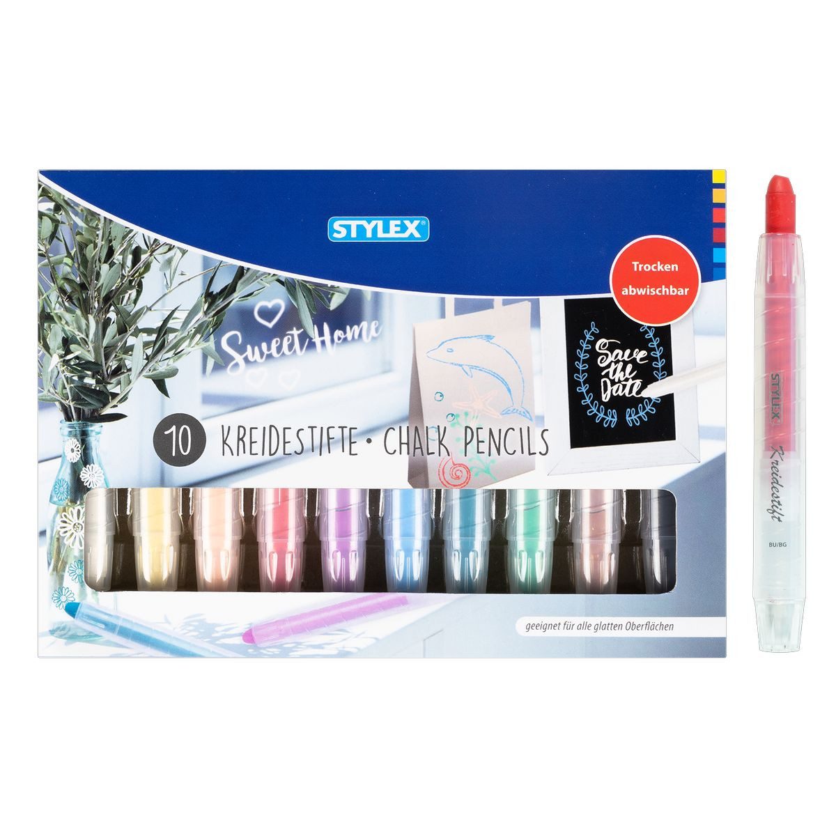 STYLEX Kreidemarker STYLEX Kreidestifte 10 Stück