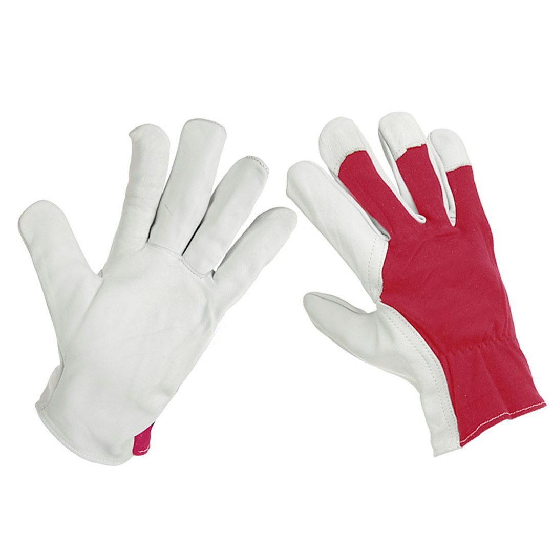 Mechaniker-Handschuhe Arbeitshandschuhe Ziegenleder, 10, marineblau (1-St)