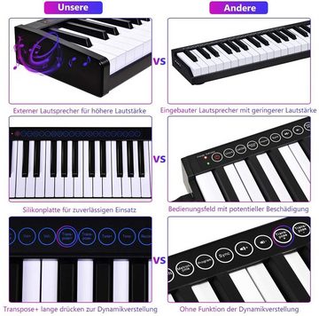 COSTWAY Home-Keyboard, 88 Tasten, mit Tragetasche