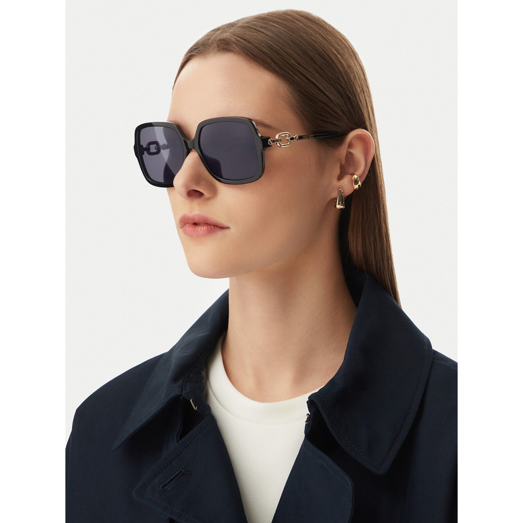 Nine West Sonnenbrille Nine West Damen-Sonnenbrille Schwarz