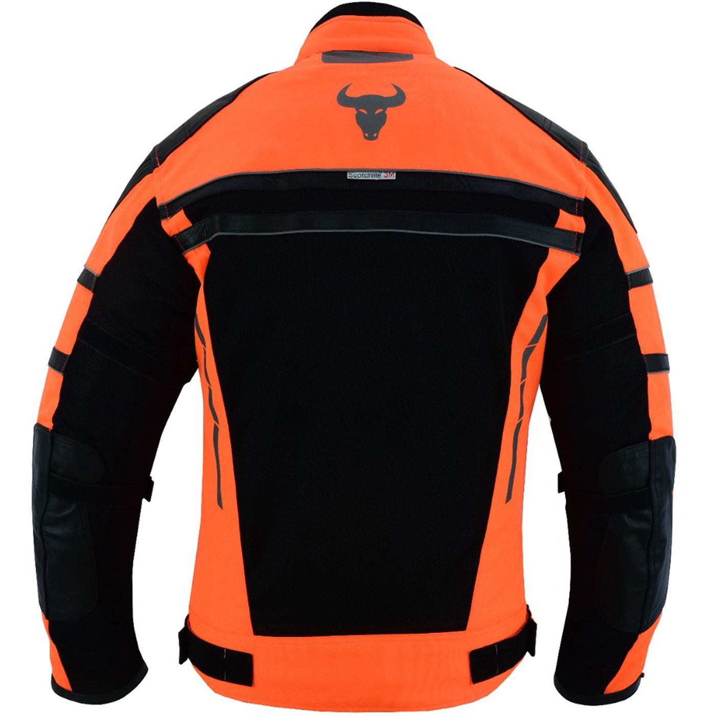 BULLDT Motorradjacke BLD323J (mit abnehmbare 4 Stück Protektoren) Sommer Jacke mit Mesh-Netz 360° Reflektoren & Zipper-Taschen