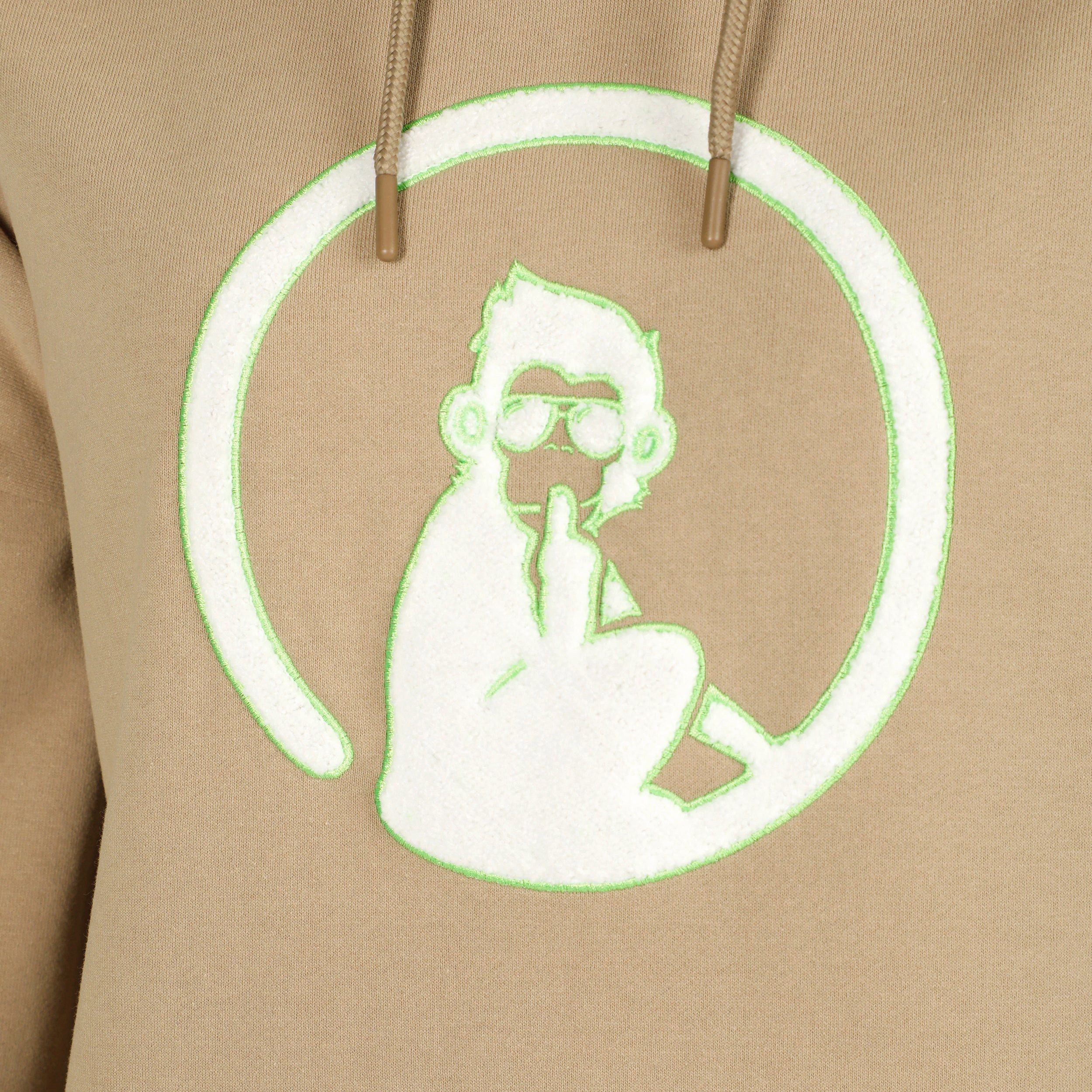 Quiet Please Kapuzensweatshirt Oversize Embroided