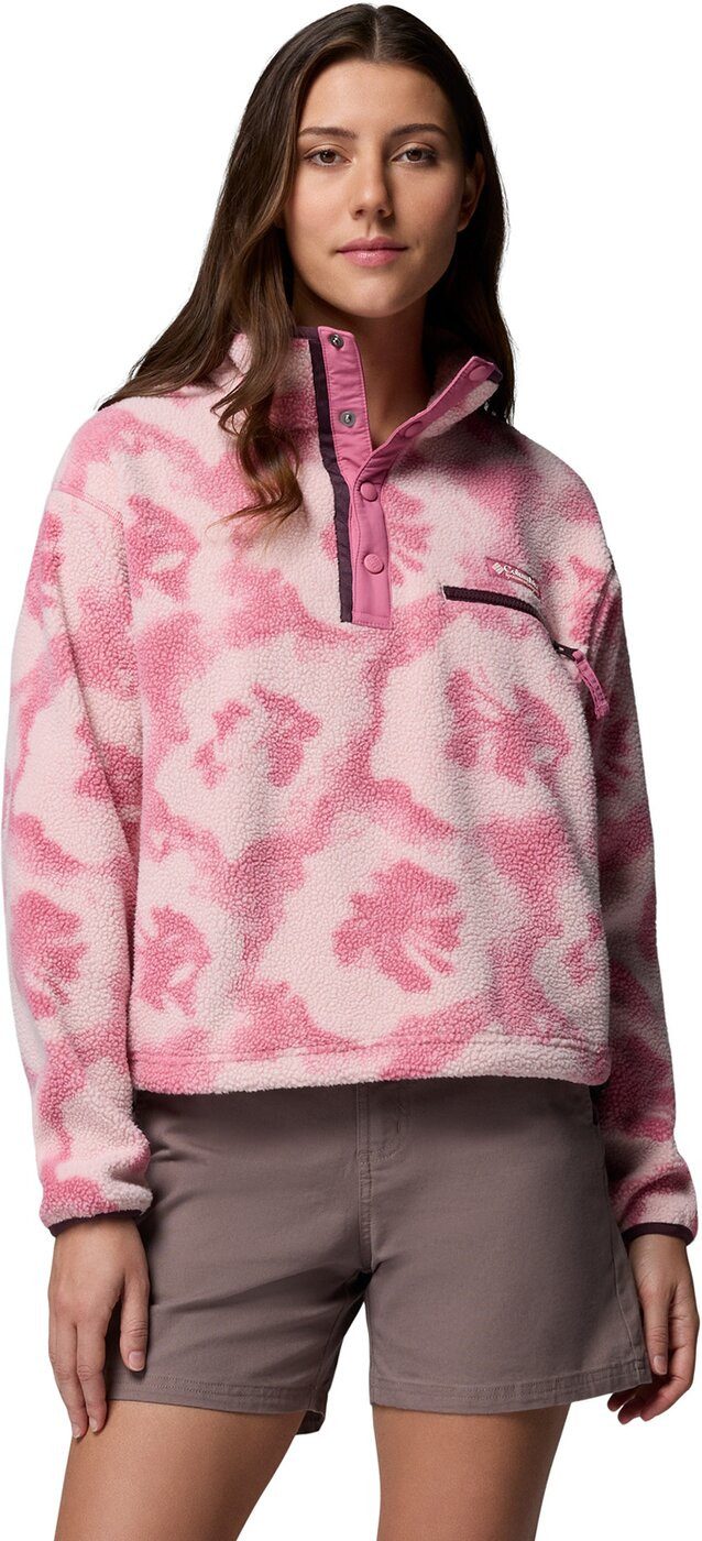 Columbia Sweatshirt Helvetia II Printed Cropped Half Sn ROSETTE, SPRAYFLOWER