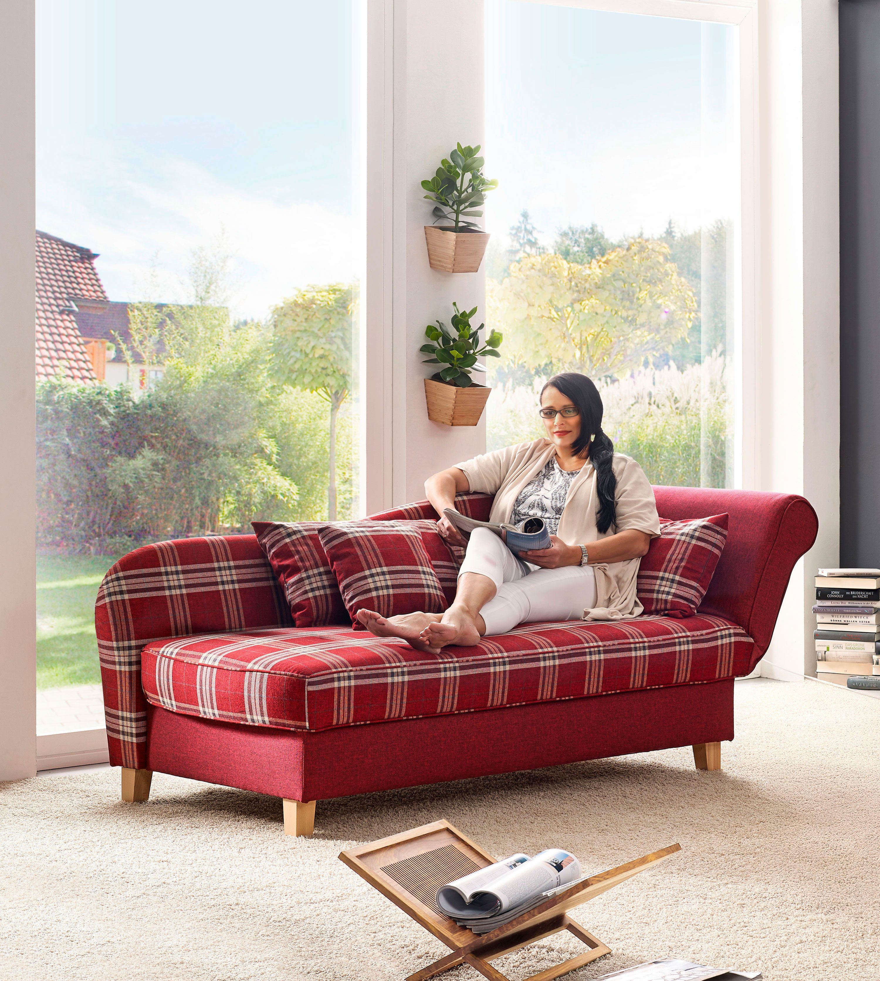 Max Winzer® Recamiere Selma, Recamiere mit Armteil rechts klappbar