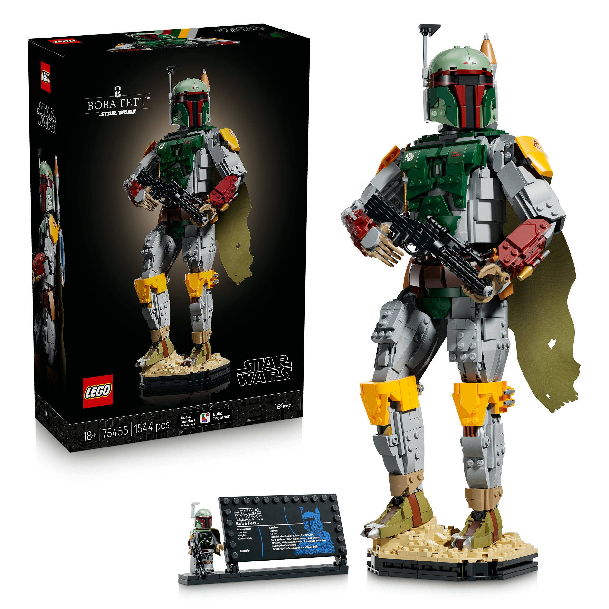 LEGO® Boba Fett (75455), LEGO Star Wars™ Konstruktionsspielsteine, (1544 St), Made in Europe