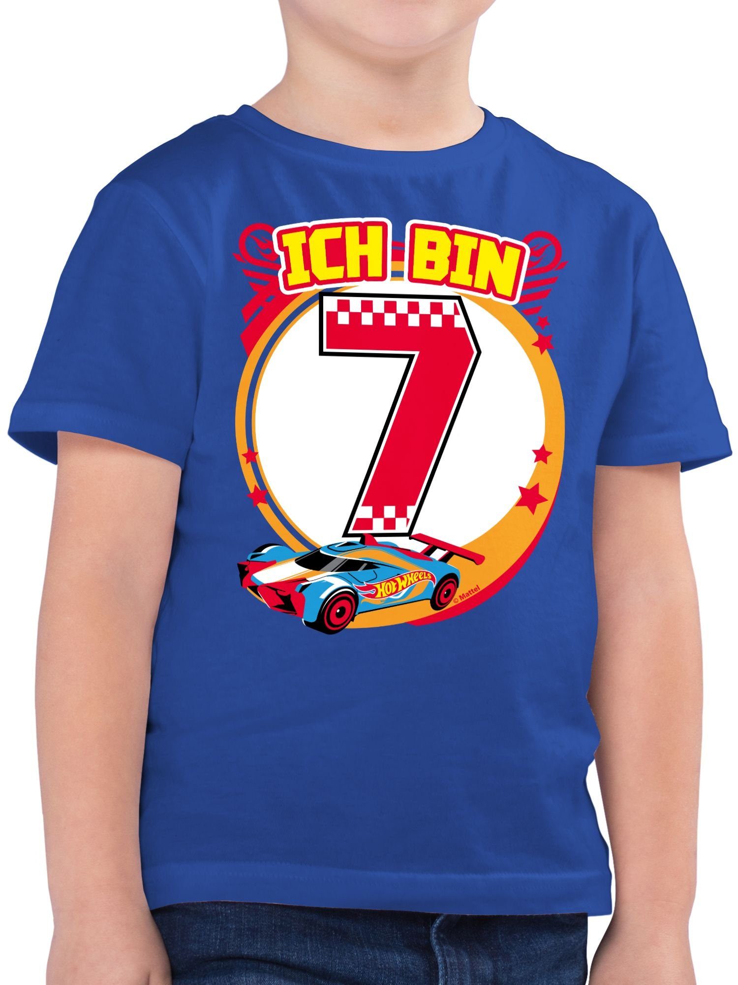 T-Shirt Ich bin 7 - Rennauto