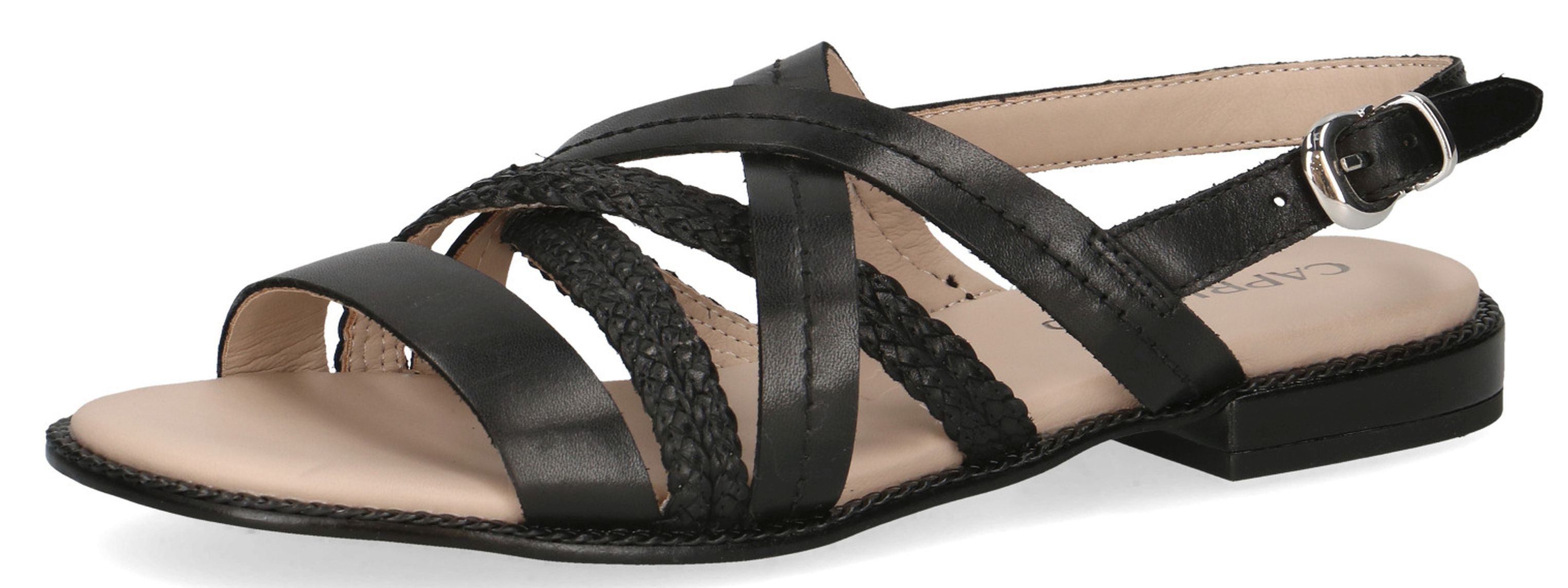 9-28100-42 022 Black Nappa Sandale