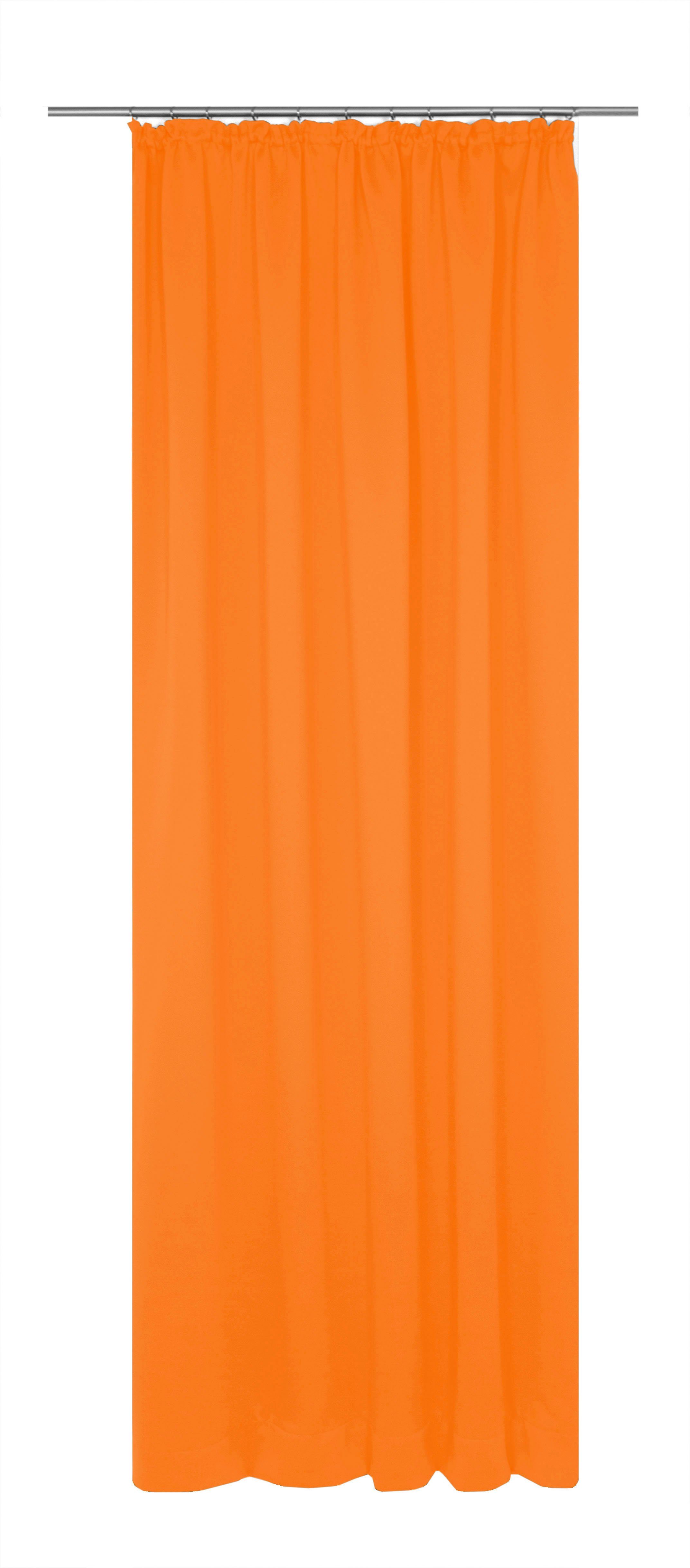 Vorhang Dim nach verdunkelnd, (1 Wirth, out, St), orange Kräuselband Maß