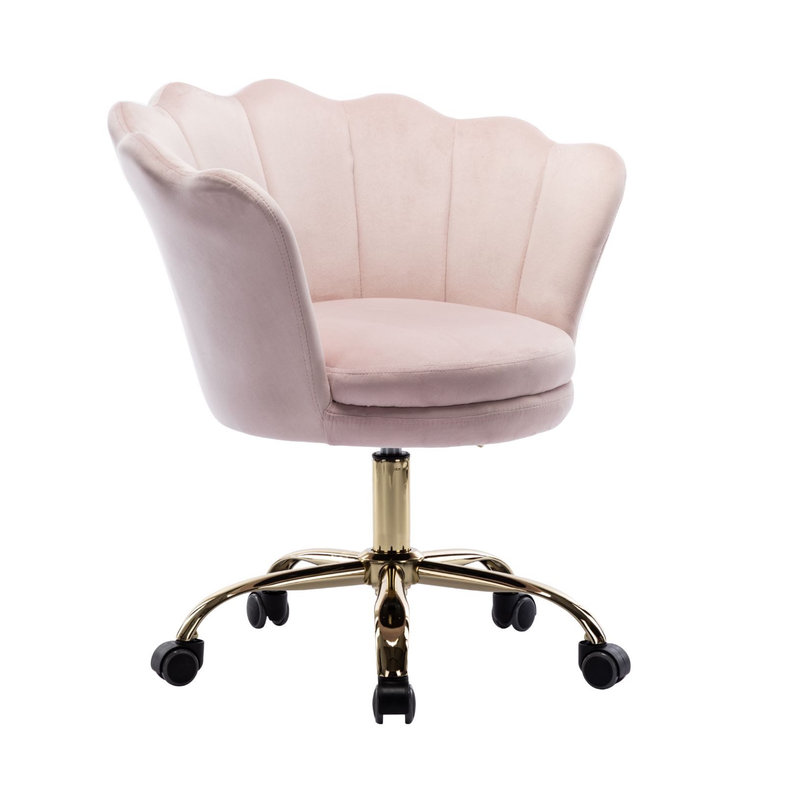 CHAIRUS Bürostuhl höhenverstellbarer Schminkstuhl mit Rollen in Blütenform (1 St), Schreibtischstuhl, Polsterstuhl, Drehstuhl