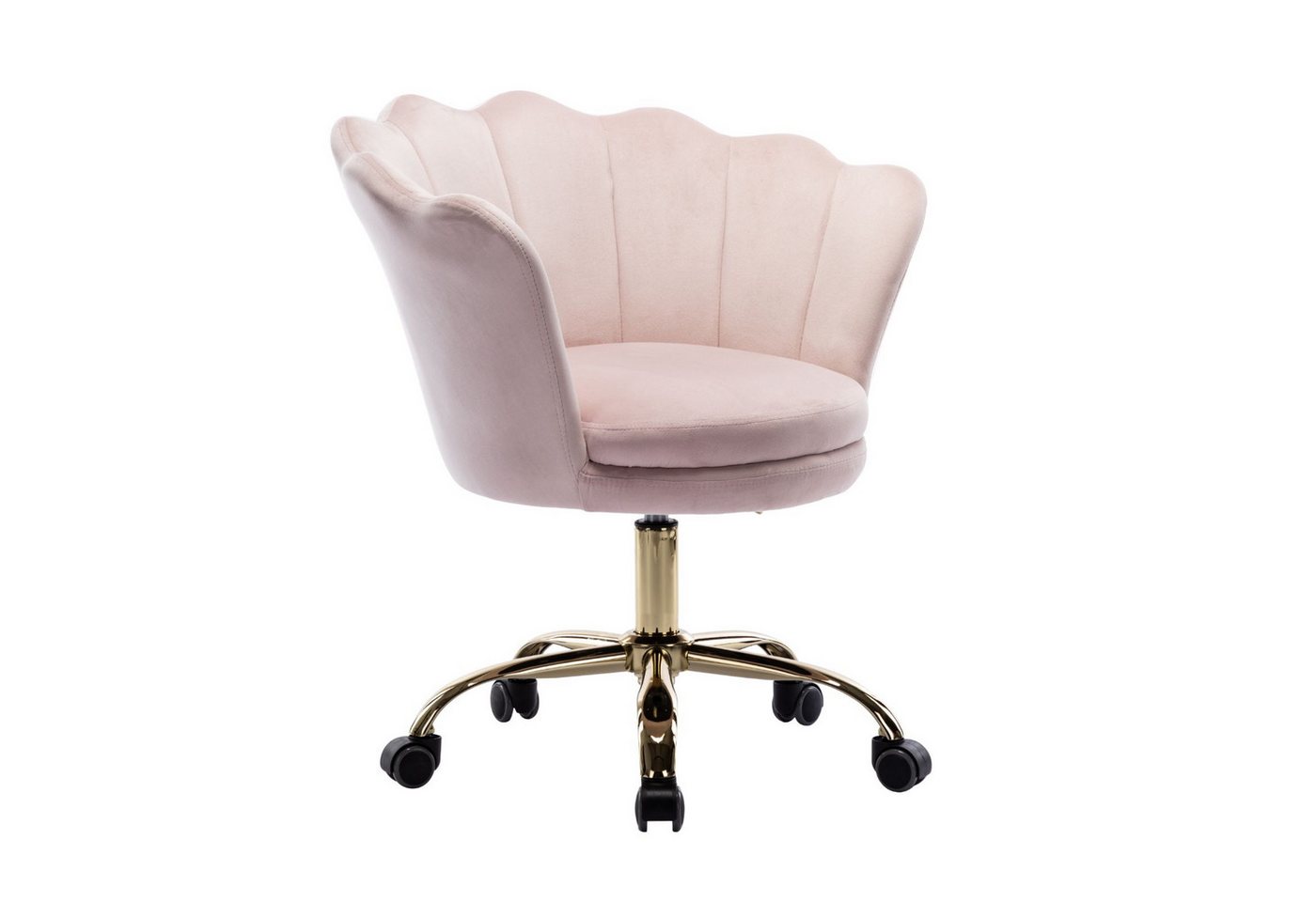 CHAIRUS Bürostuhl höhenverstellbarer Schminkstuhl mit Rollen in Blütenform (1 St), Schreibtischstuhl, Polsterstuhl, Drehstuhl
