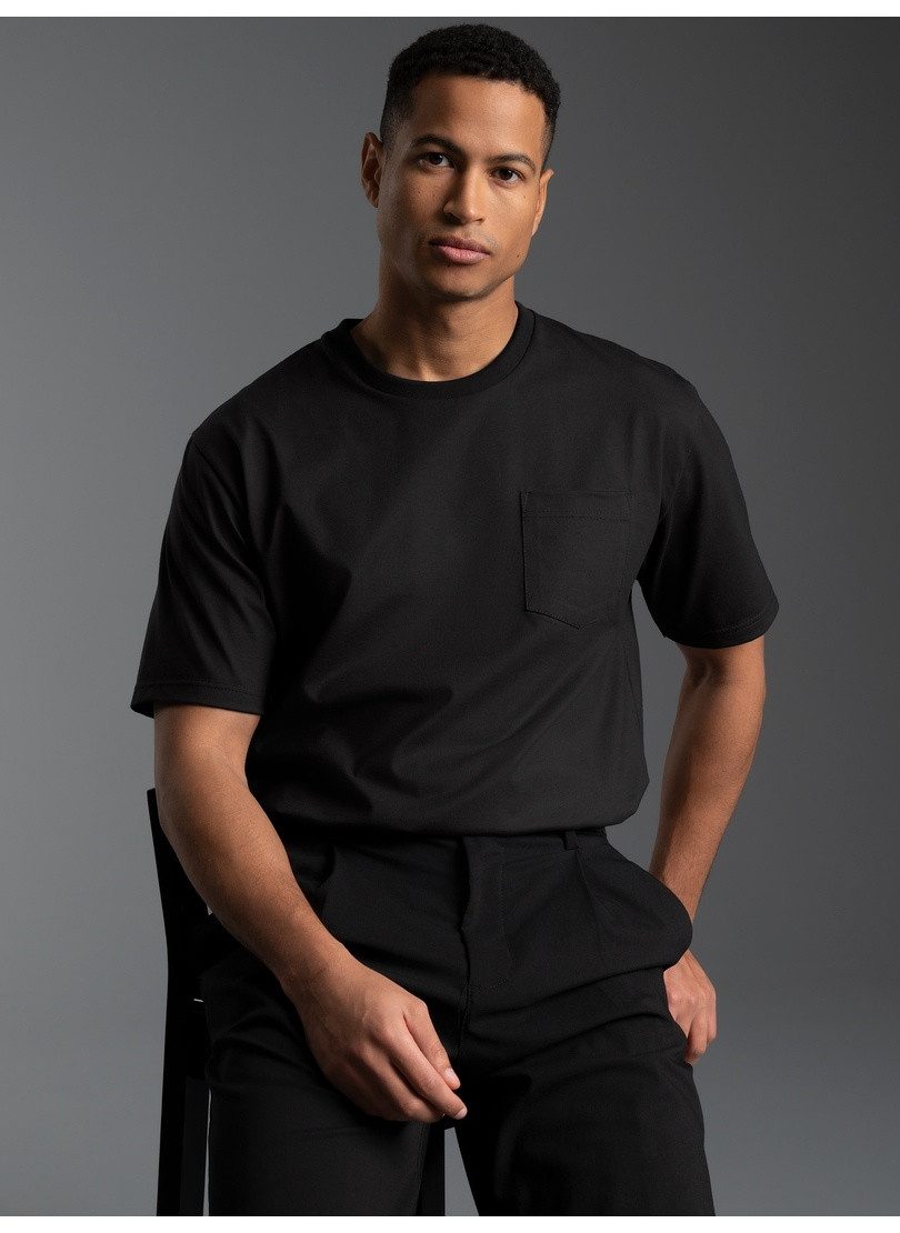 T-Shirt TRIGEMA T Shirt aus Biobaumwolle mit Brusttasche