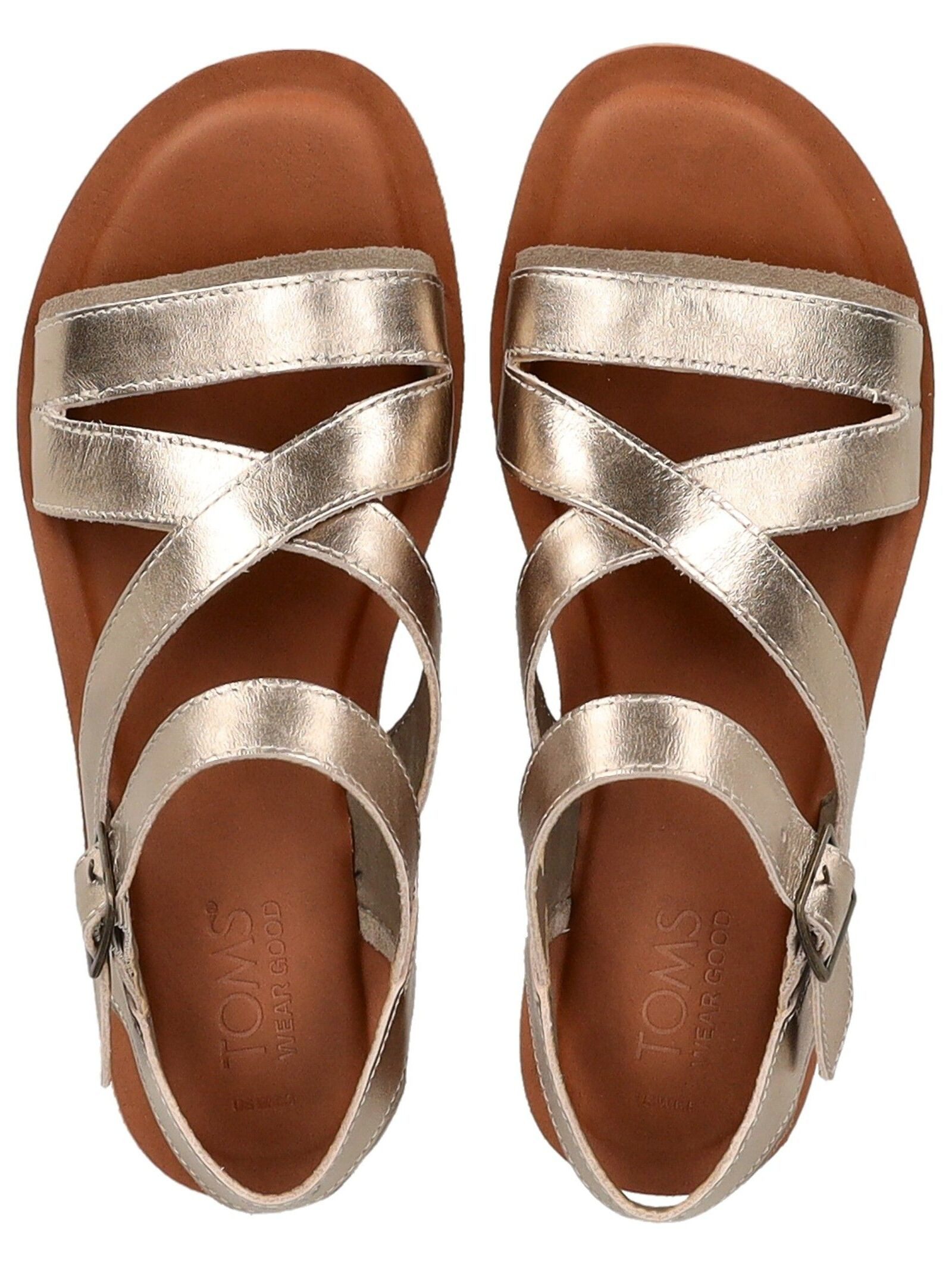 TOMS Sandalen Leder . Riemchensandalette