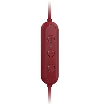 Pioneer C4 In-Ear Bluetooth BT Kopfhörer Rot Headset (Anruffunktion, Bluetooth, Mikrofon, Sprachsteuerung, Bluetooth 4.2, Wireless Headset, Sprachstuerung, Bluetooth 4.2, Leicht, Anruf-Funktionen, Integriertes Mikrofon, Inline-Fernbedienung)