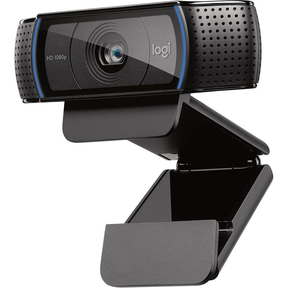 Logitech C920e für Videokonferenzen, Mikrofon, USB, Business Full HD-Webcam (Full HD (1080p), Autofokus, Abdeckblende für Privatsphäre)