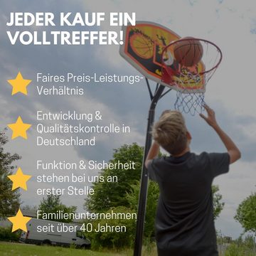 Best Sporting Basketballkorb Basketballkorb Outdoor Ø 30 cm für Basketball Größe 5, Stabiler Basketballkorb Outside mit Brett und Netz