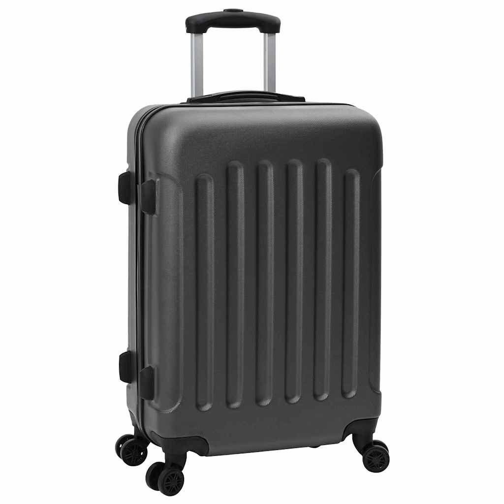 vidaXL Trolley Koffer 3 Stk. Dunkelgrau 50 x 31 x 78 cm ABS Kunststoff