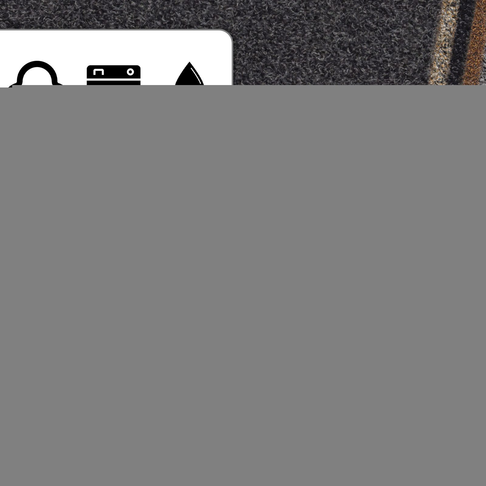 Nova Forma Fußmatte Schmutzfangmatte DEAN aus Baumwolle - waschbar, Saugfähige Fußmatte mit Vinylrücken in verschiedenen Farben & Größen