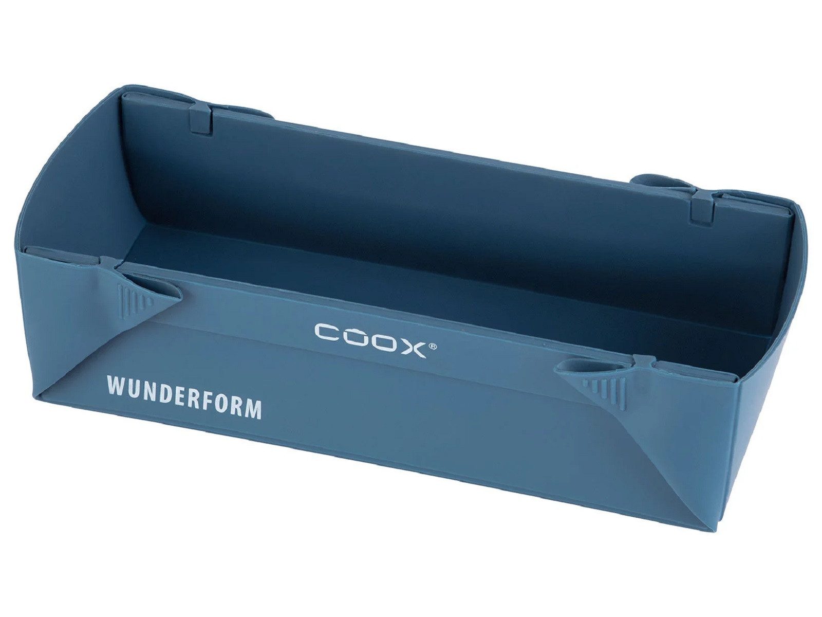 coox Backform coox WUNDERFORM Basic M in graublau erste faltbare Kastenform Backform