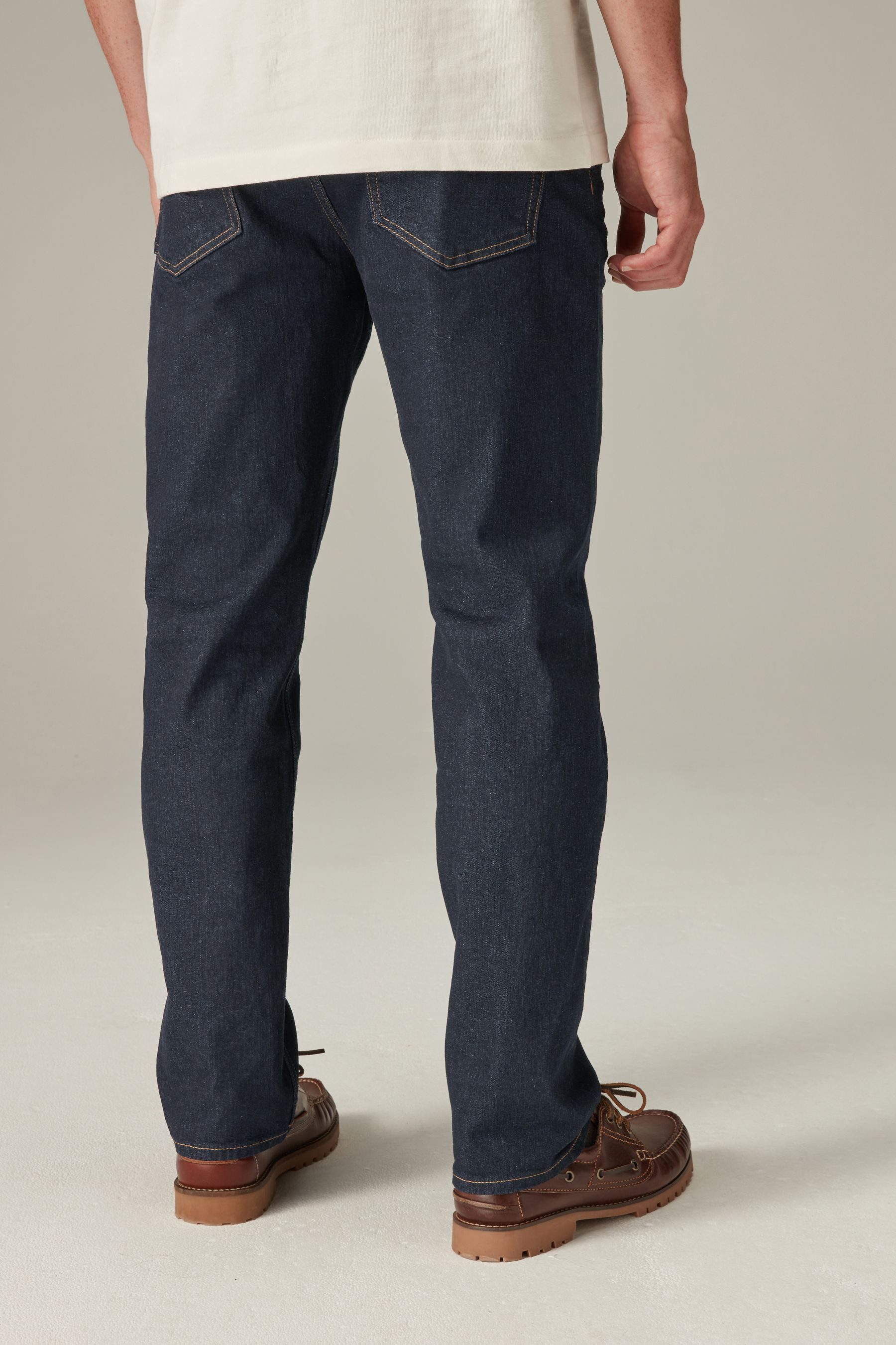Next Straight-Jeans Straight-Fit Stretch-Jeans mit Gürtel (1-tlg) günstig online kaufen