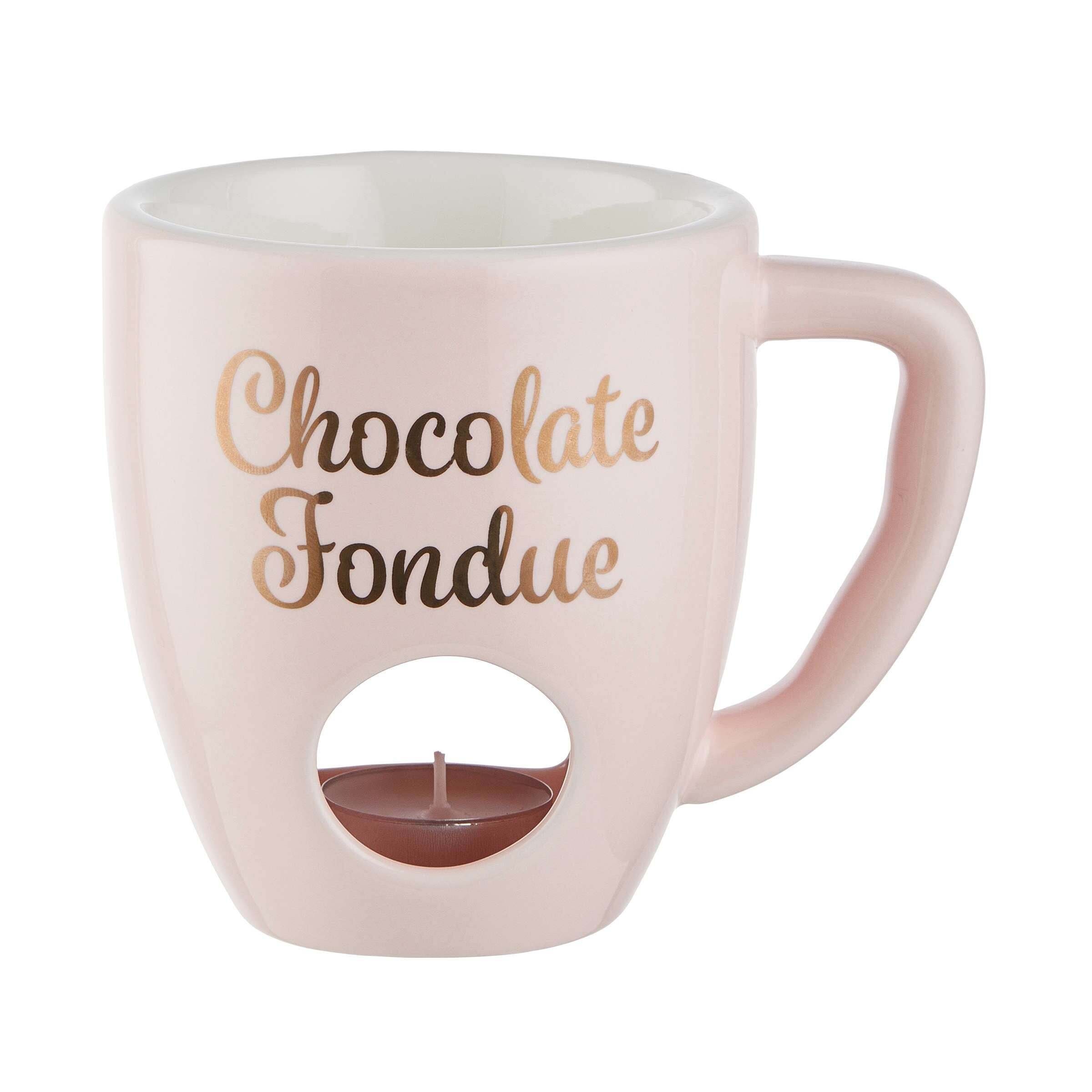 Fondue BUTLERS mit Gabeln CHOCOLATE FONDUE Tasse Rosa 2