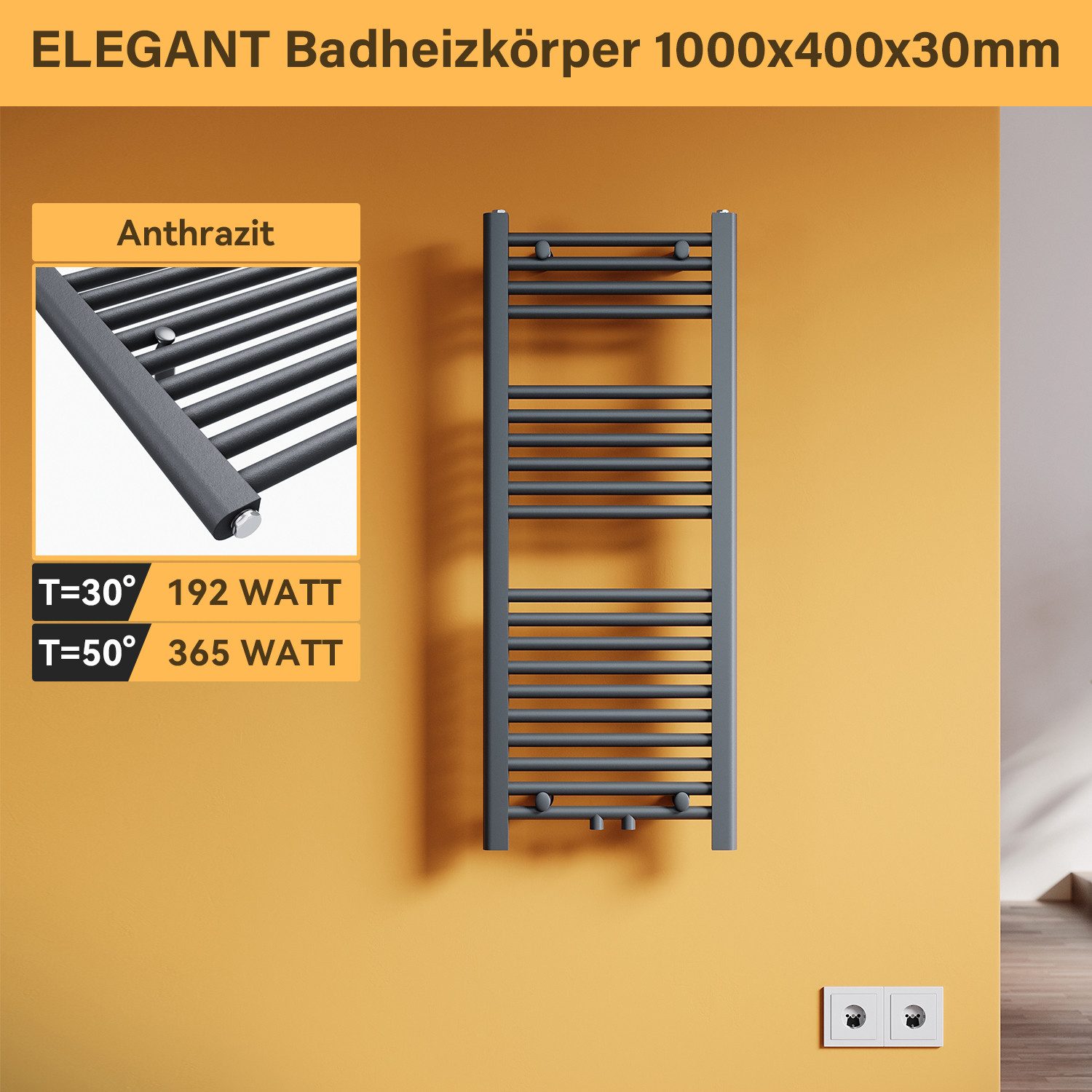 SONNI Badheizkörper Handtuchheizkörper Bad Handtuchwärmer Handtuchtrockner, günstig online kaufen