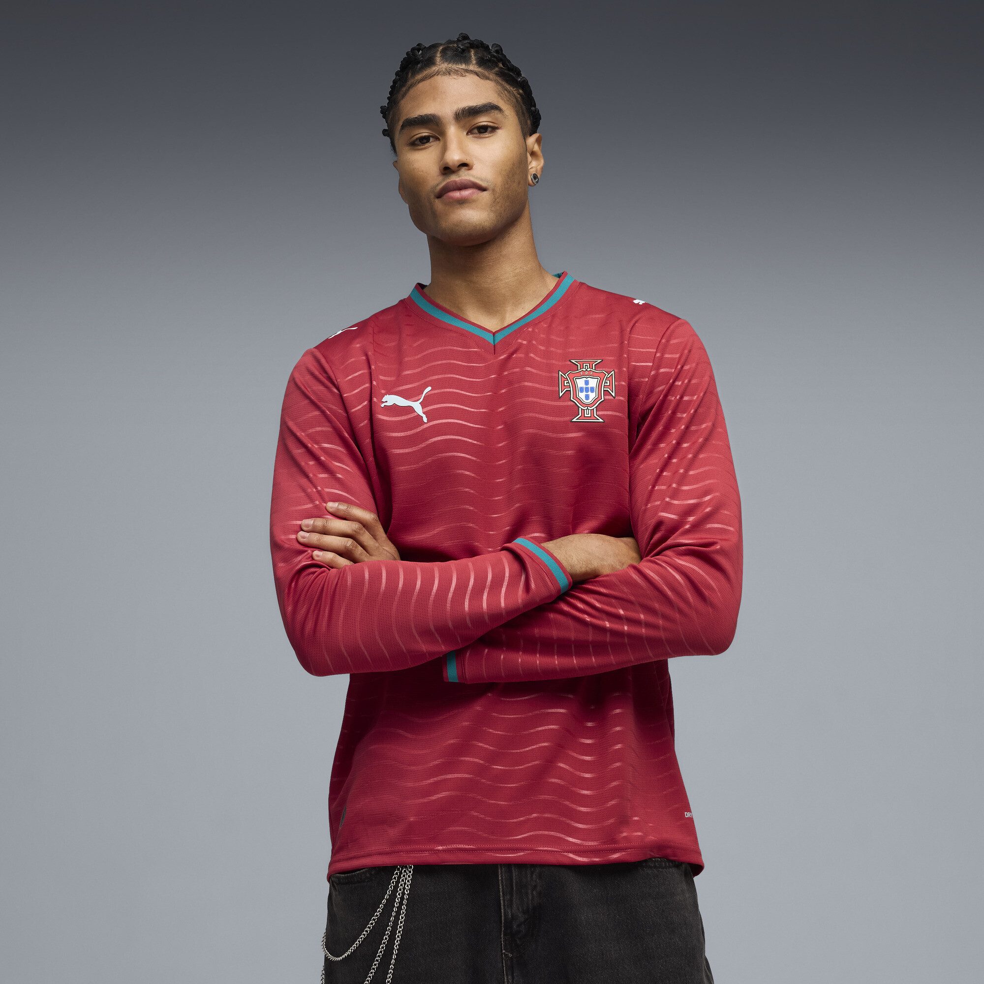 PUMA Trainingsshirt Portugal 2026 Langarm-Heimtrikot Herren