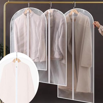 HIBNOPN Kleiderschutzhülle 10 Stück Kleidersack Anzug Lange Rand Transparent Kleidersäcke (5 St)