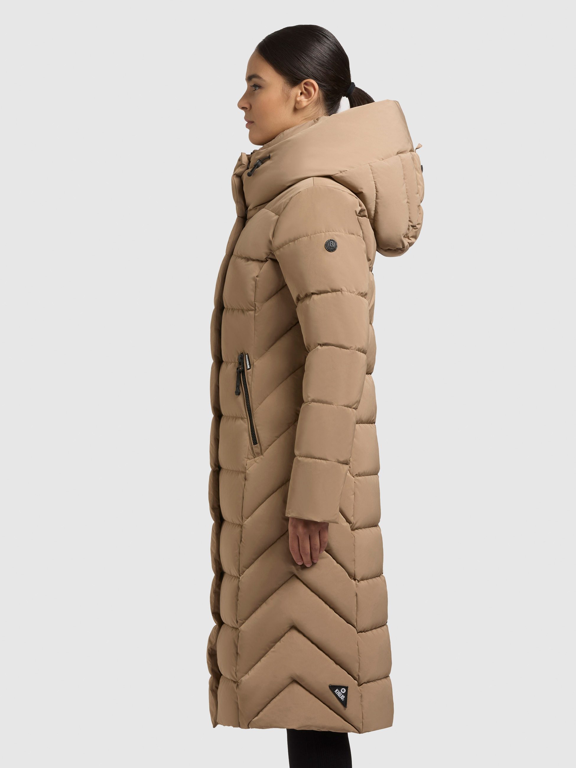 khujo Steppmantel TAMKE aus Polyester und Nylon, gerade Passform