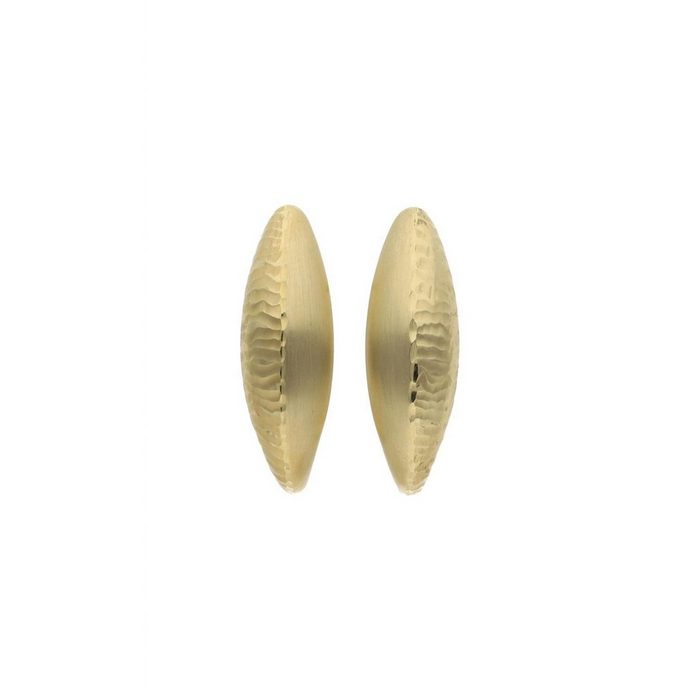 JuwelmaLux Paar Creolen Creolen Gold Ohrringe 7 7 x 24 mm (2-tlg) Damen Creolen Gelbgold 585/000 inkl. Schmuckschachtel