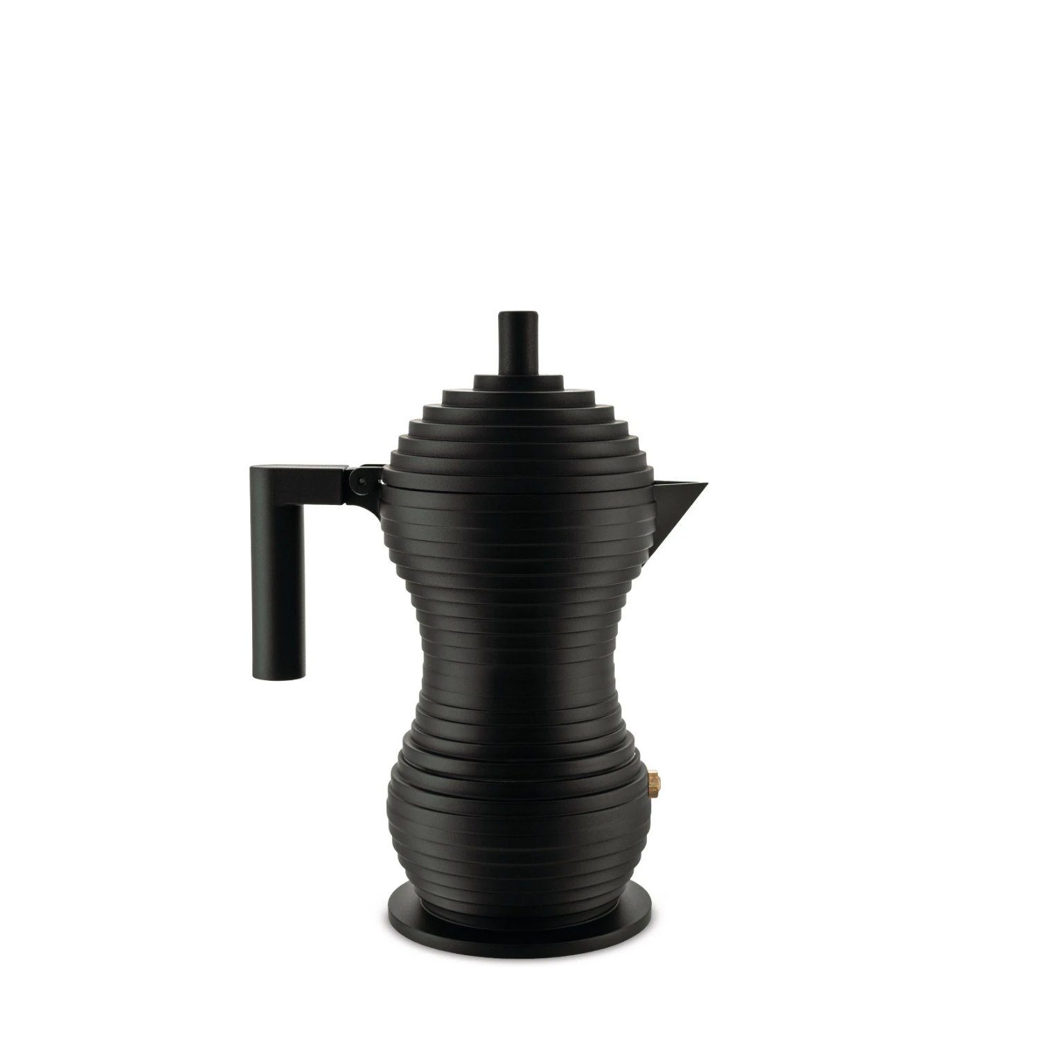 Alessi Espressokocher Pulcina Vollschwarz 1 Tasse, für Kaffeekanne 0,07l