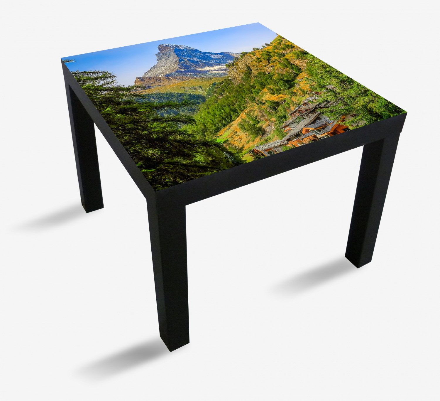 Wallario Möbelfolie Gipfel über grünem Tal