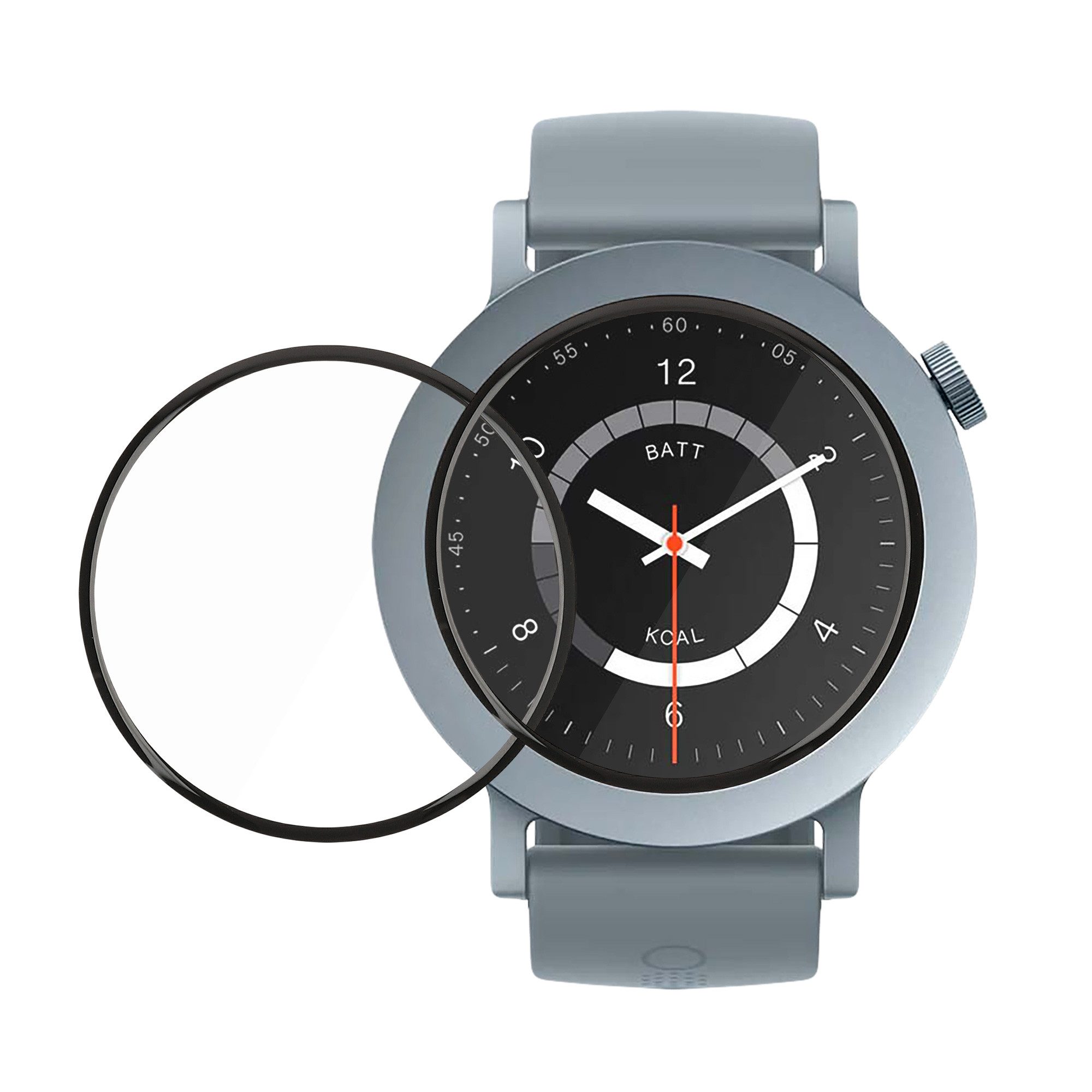 kwmobile Smartwatch-Hülle 2x Displayschutzfolie für CMF Watch 3 Pro, Schutzfolie für Fitness Tracker - robuster Displayschutz - transparent
