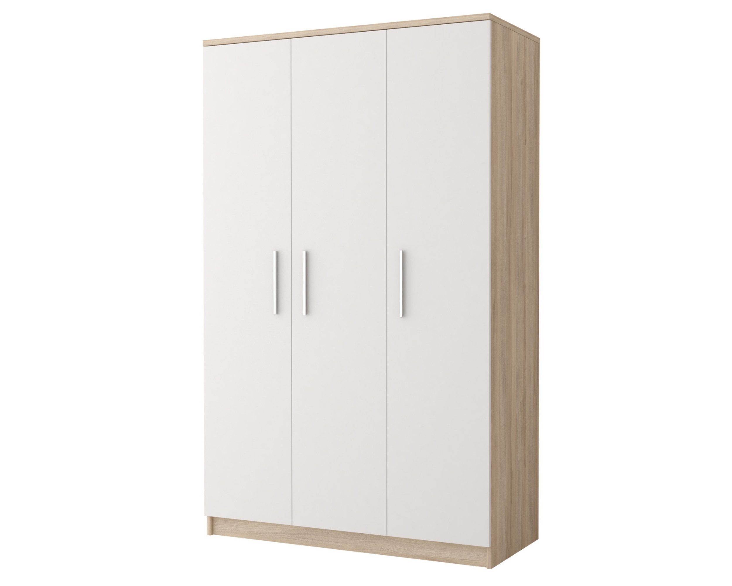 Deine Möbel 24 Kinderkleiderschrank OLMO 19 Jugendzimmer Jugendmöbel in Weiß Weiß/Grau Weiß/Sonoma (Set, 1-St., Kleiderschrank für Kinder und Jugendliche)