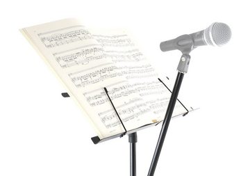 Classic Cantabile Notenpult NSM-100 Notenständer mit Mikrofongalgen, Stufenlos verstellbar
