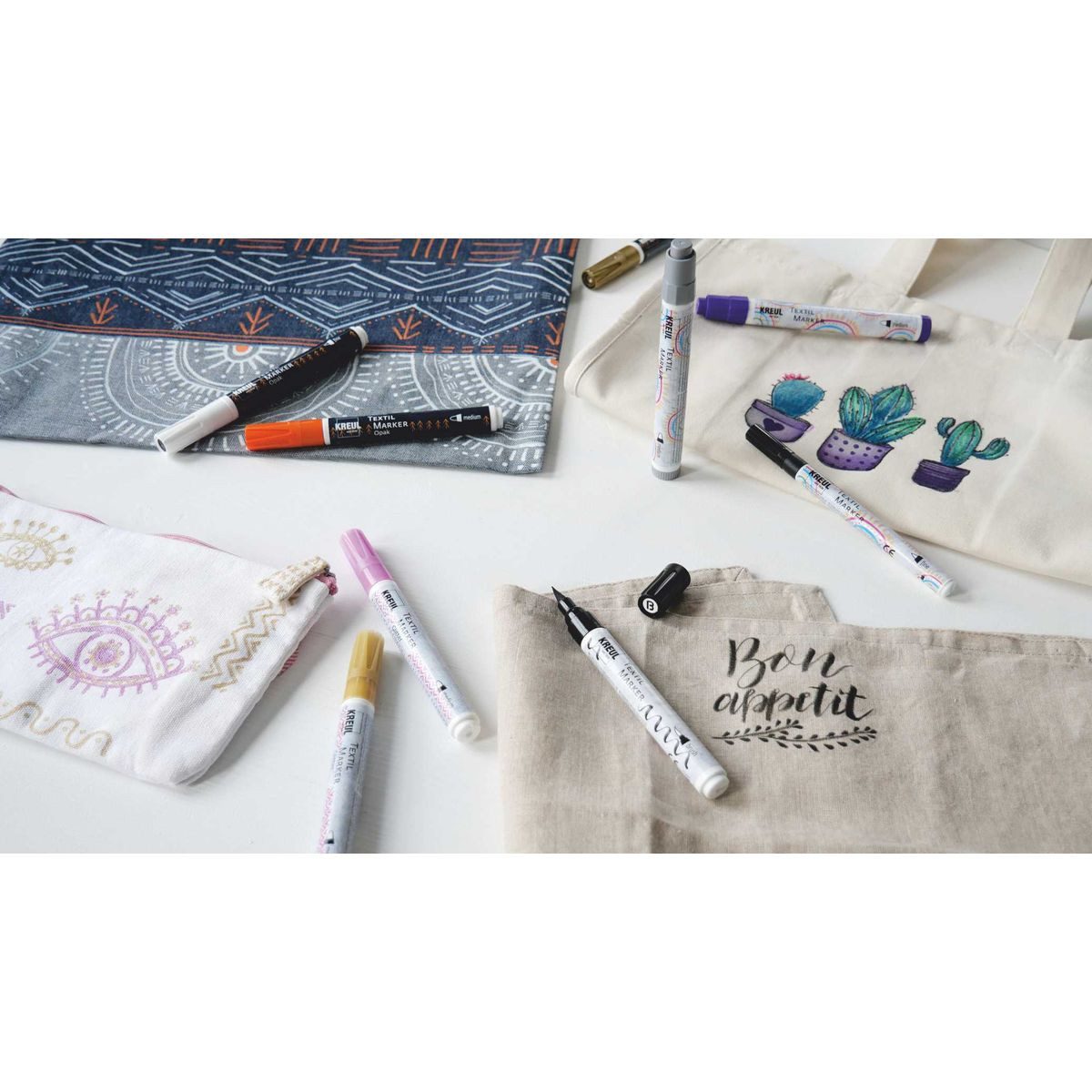 C. KREUL Textilmarker KREUL Textilmarker Glitter medium silber