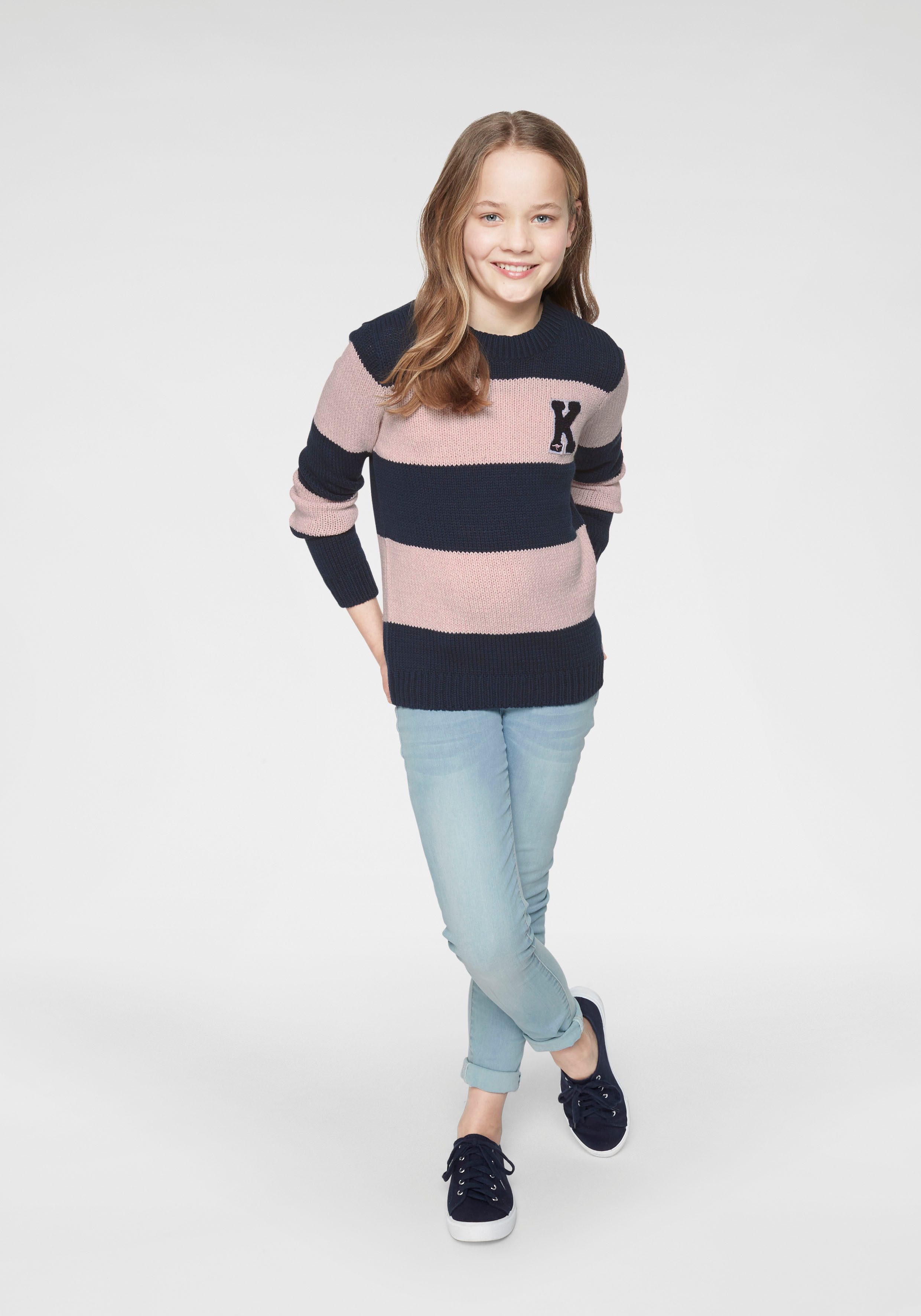 KangaROOS Strickpullover in modischer Streifenoptik