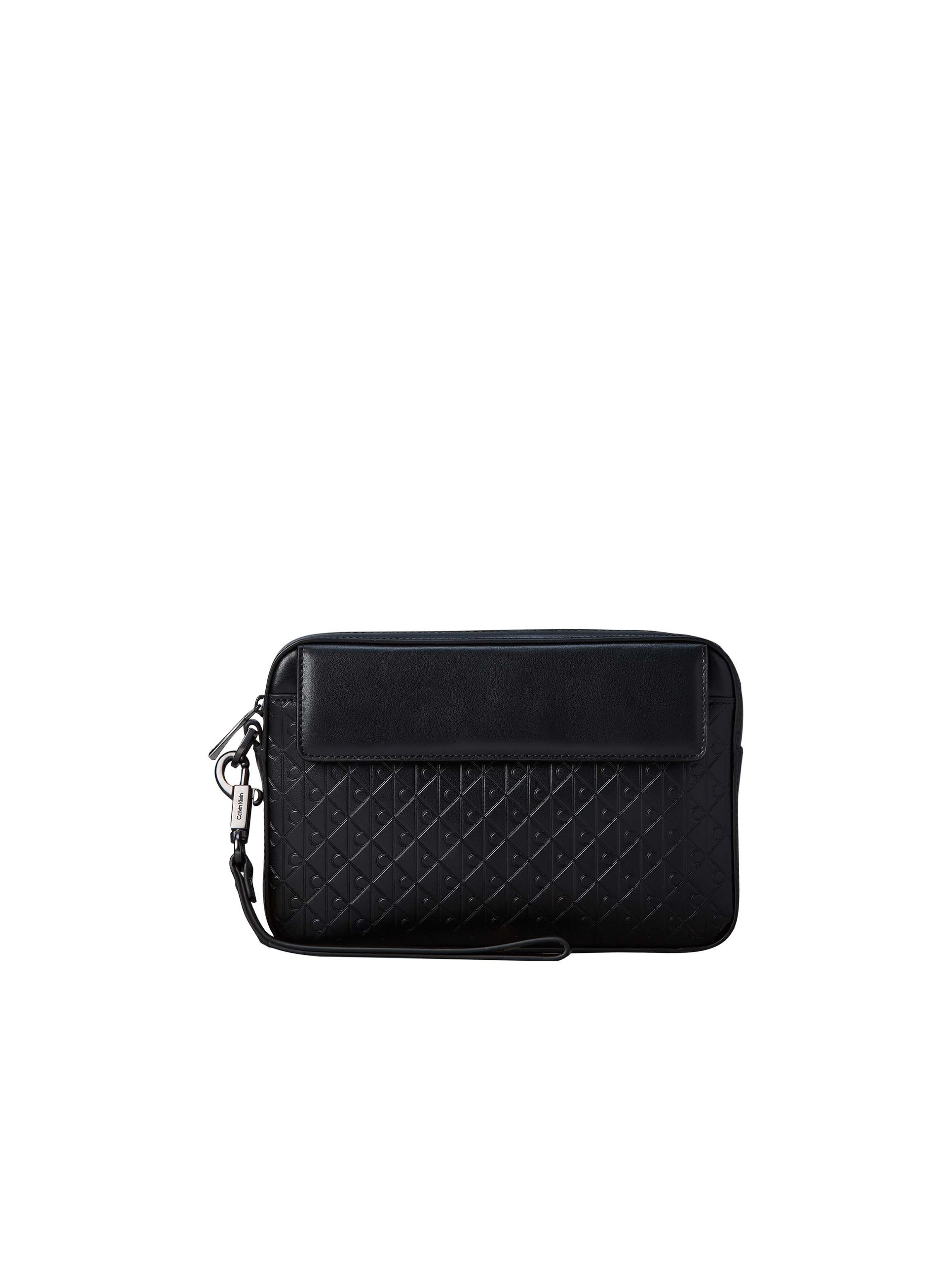 Calvin Klein Kulturbeutel REFINED EMBLEM MIX POUCH W/ HAND, Unisex MiniBag, Hygienebeutel mit stylischer CK-Logoprägung