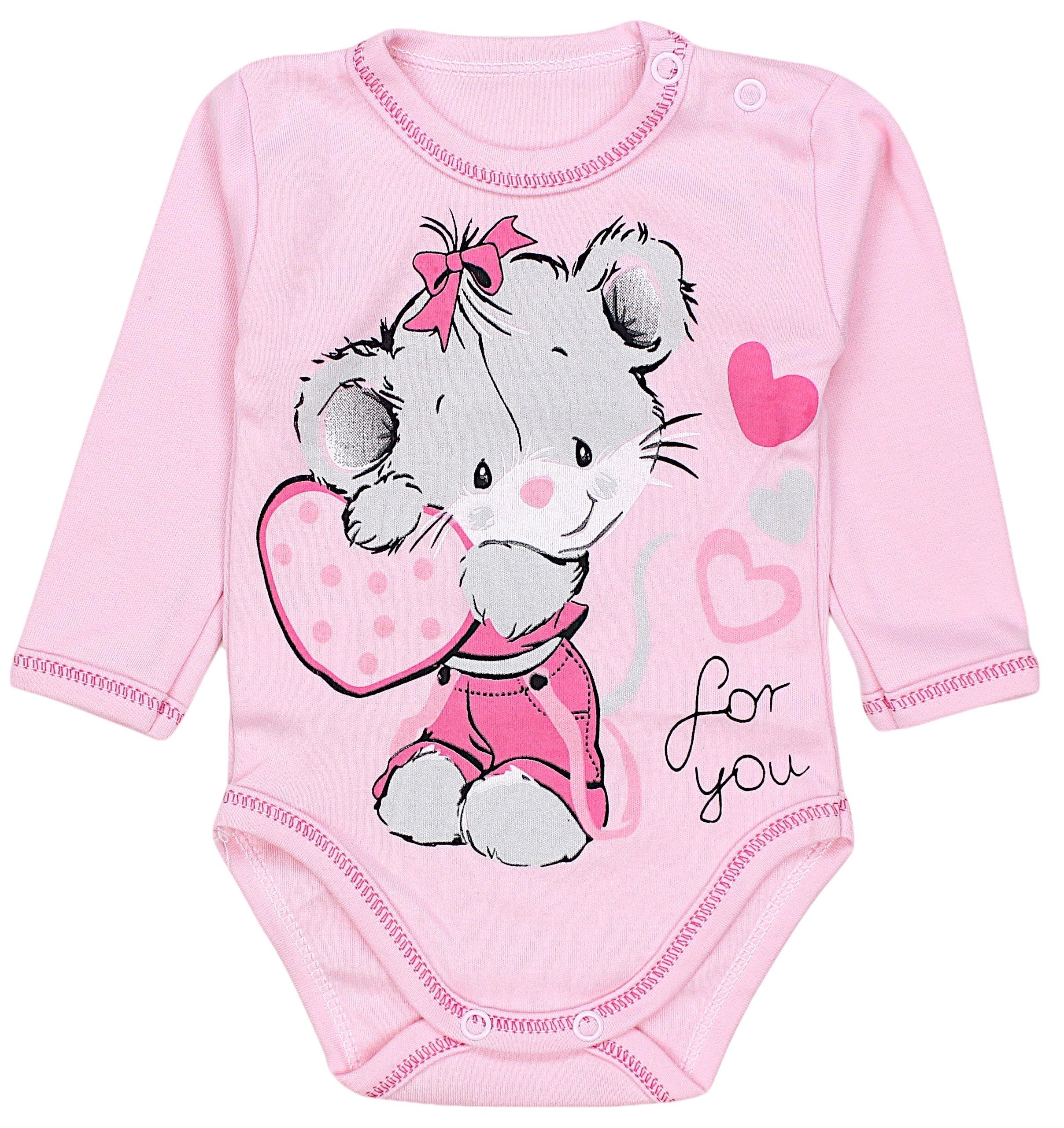 TupTam Langarmbody TupTam Unisex Baby Langarm-Body mit Aufdruck 5er Set