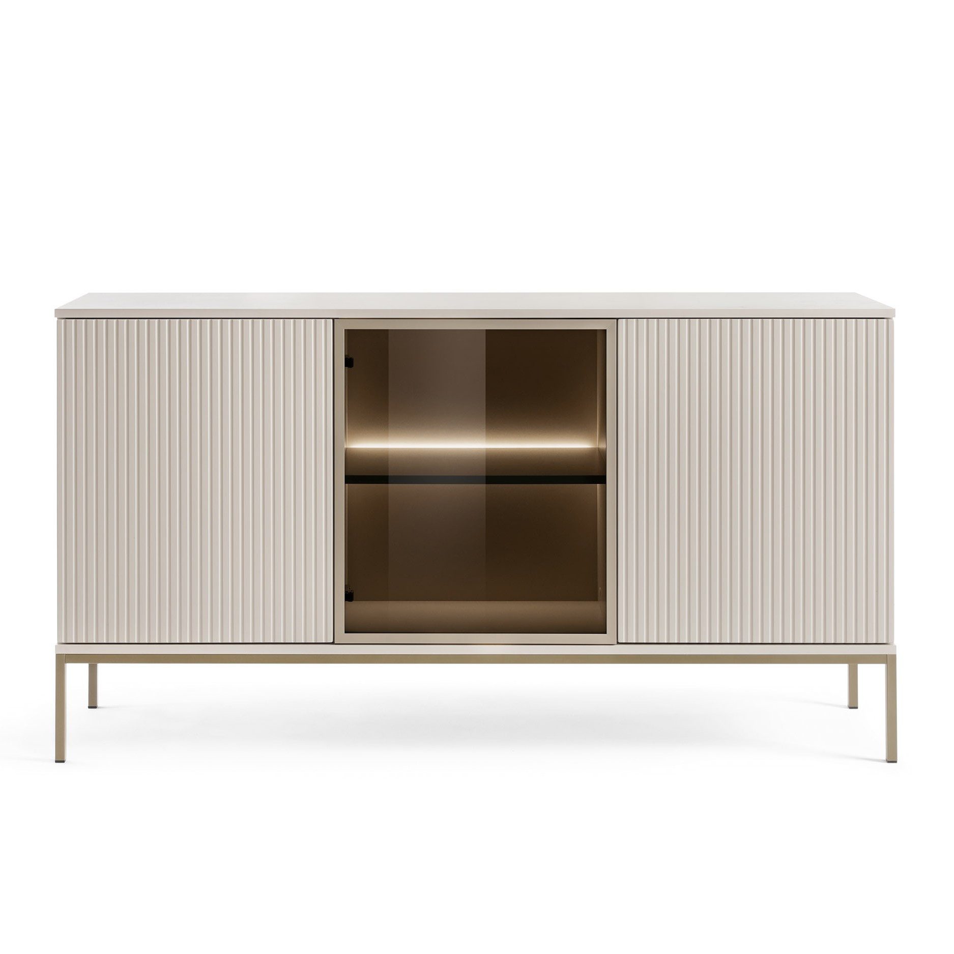 Masseno Kommode SENTIERO 154 cm Sideboard mit 3 Türen Kaschmir – Bild 5 von 5