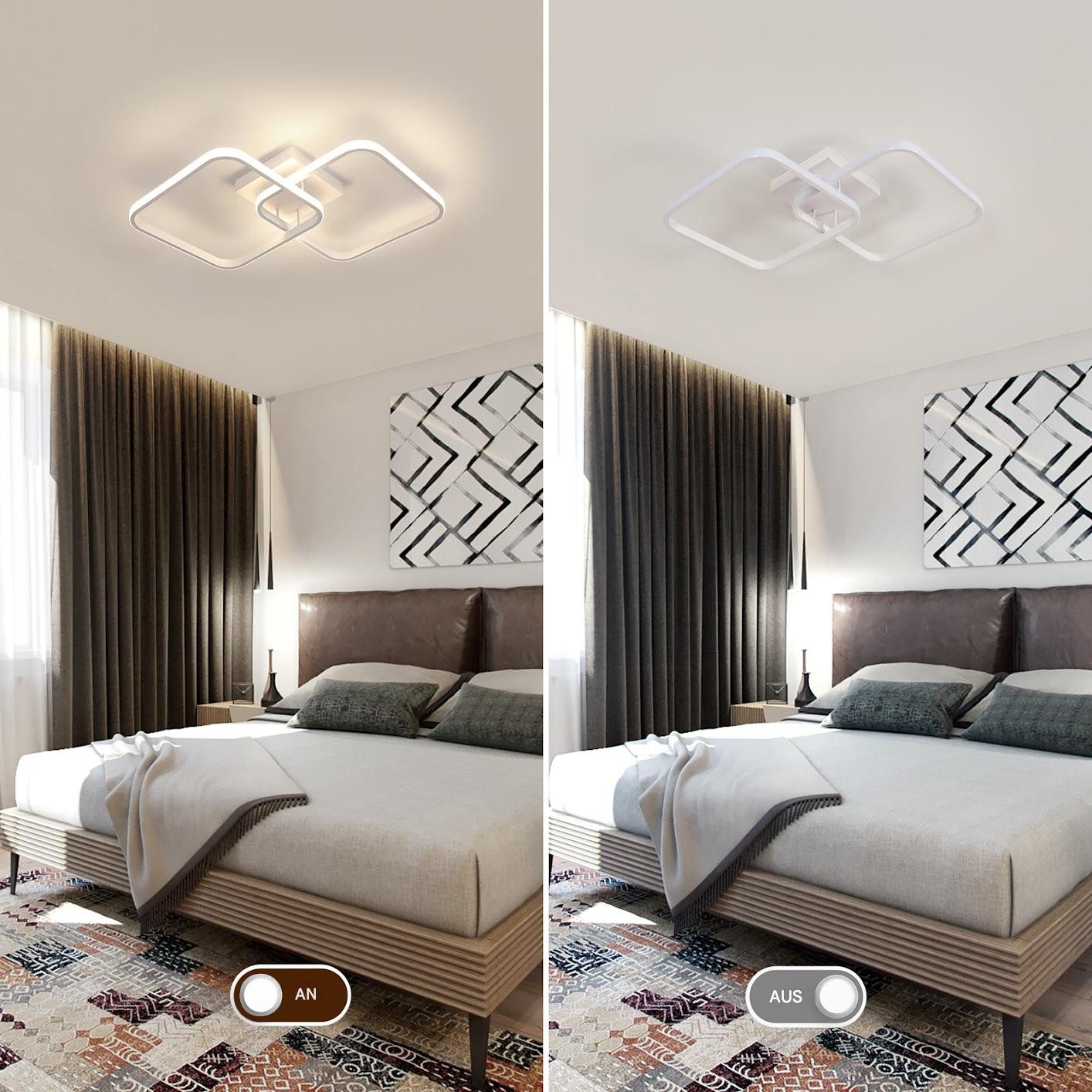 Goeco Deckenleuchte LED Deckenlampe, Quadratisch, 42 günstig online kaufen